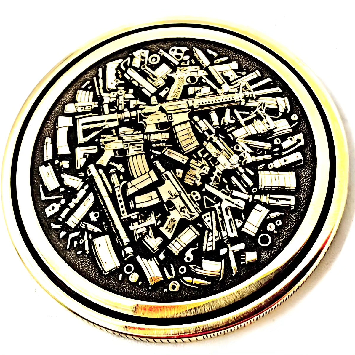 Custom Engraved Solid Brass Challenge Coin