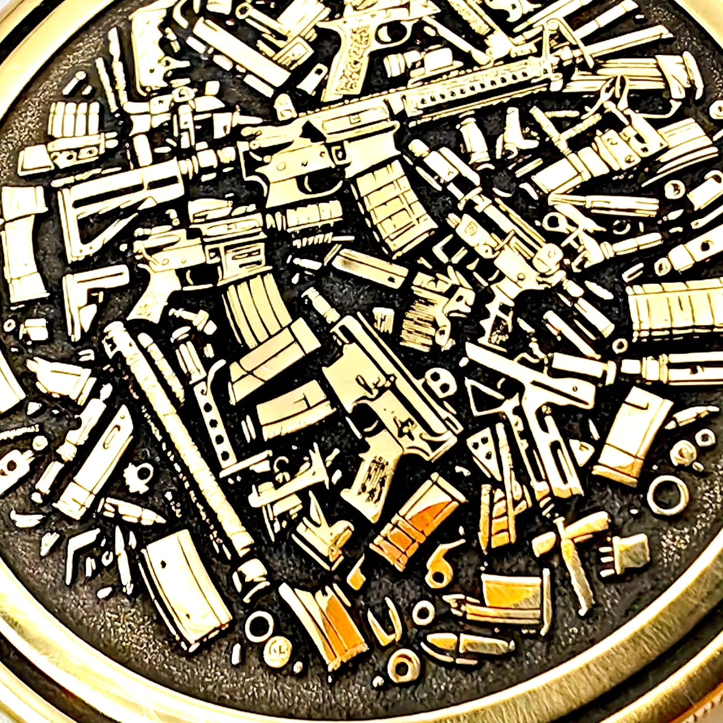 Custom Engraved Solid Brass Challenge Coin