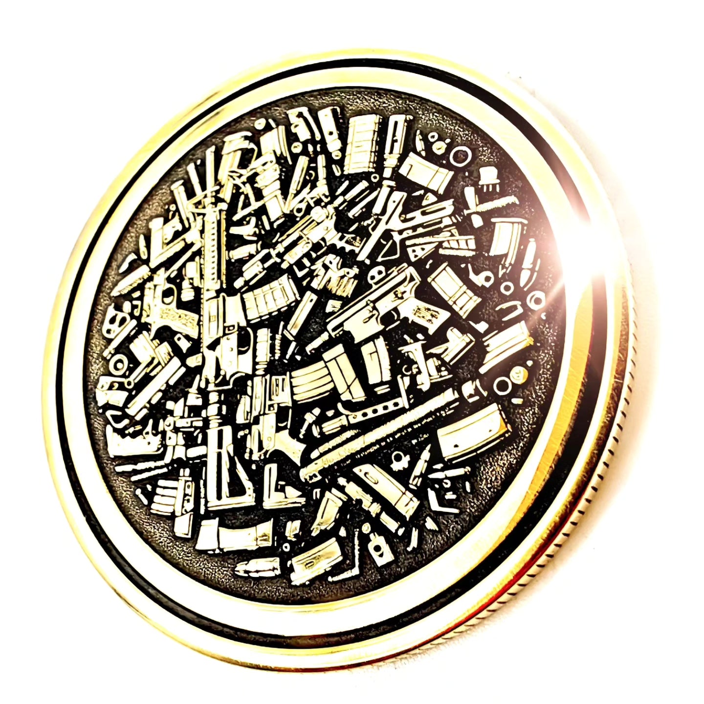 Custom Engraved Solid Brass Challenge Coin