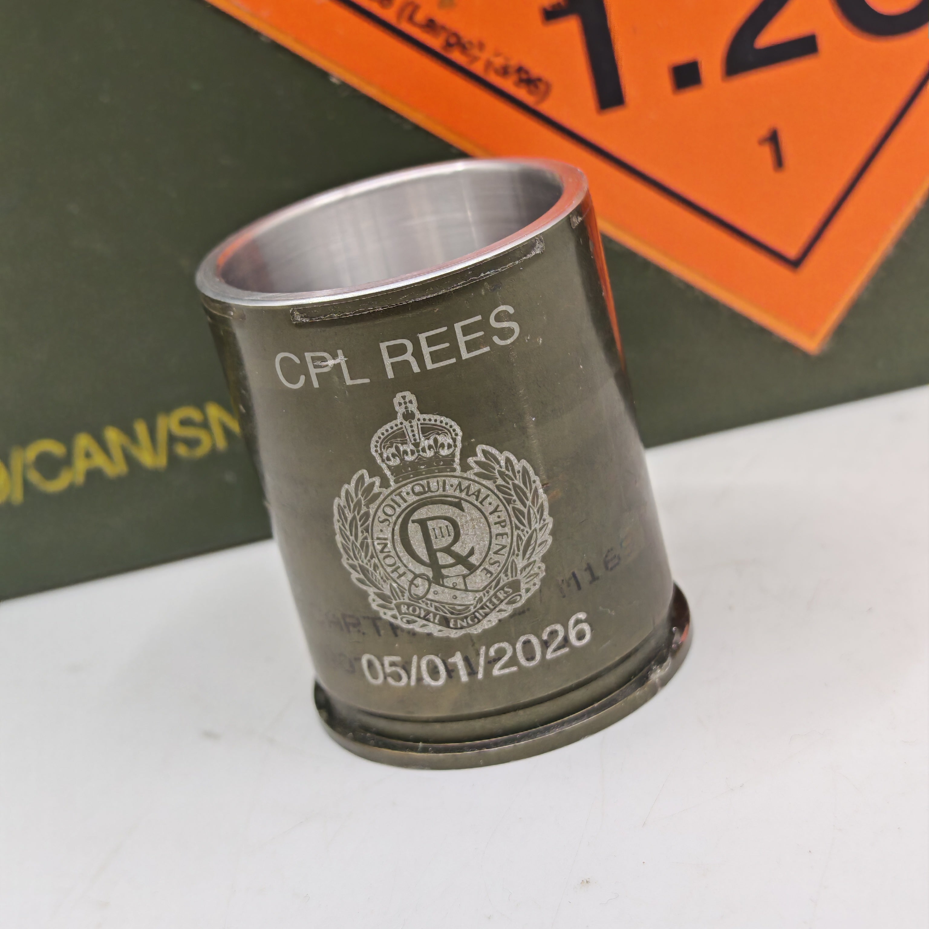 Genuine 40mm GMG grenade shot glass
