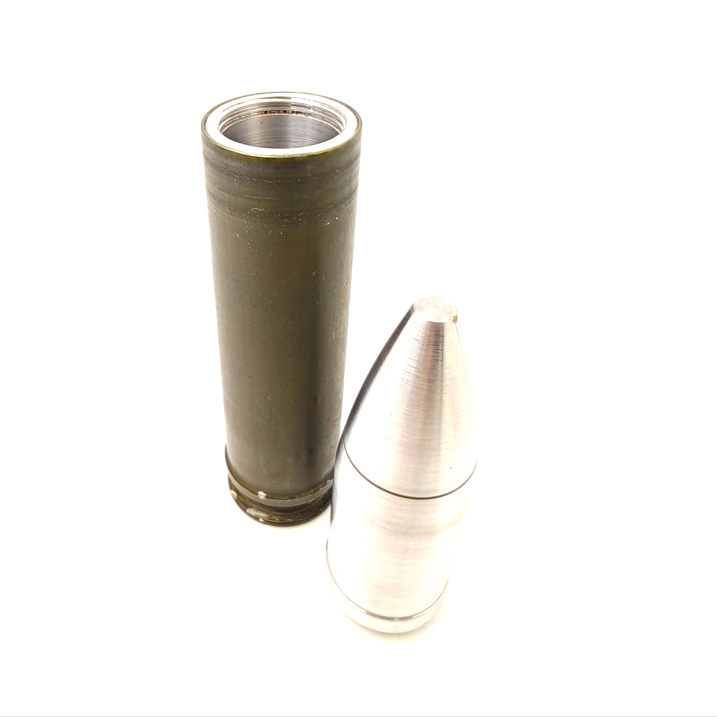 Genuine 30mm Apache cannon round Shot Glass