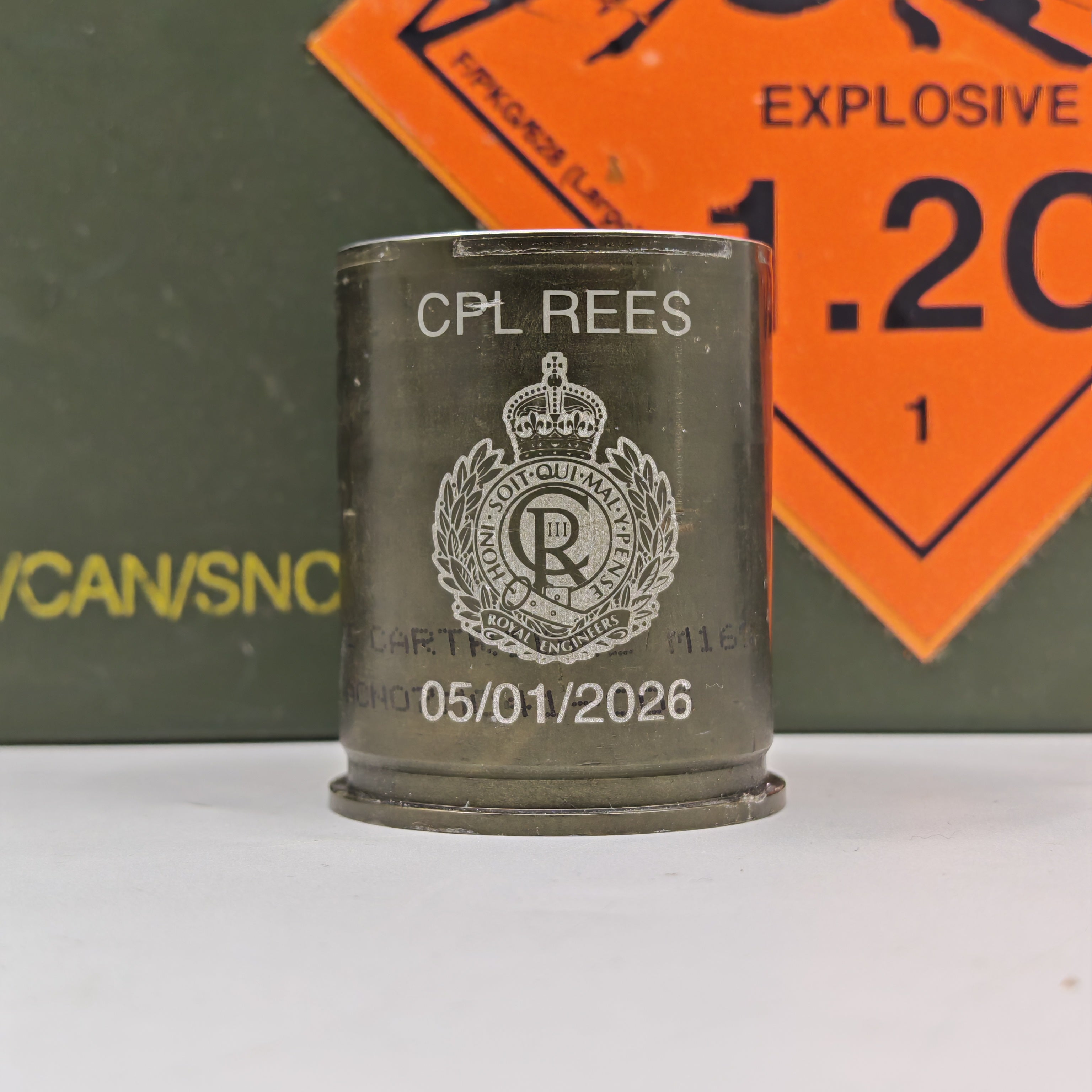 Genuine 40mm GMG grenade shot glass