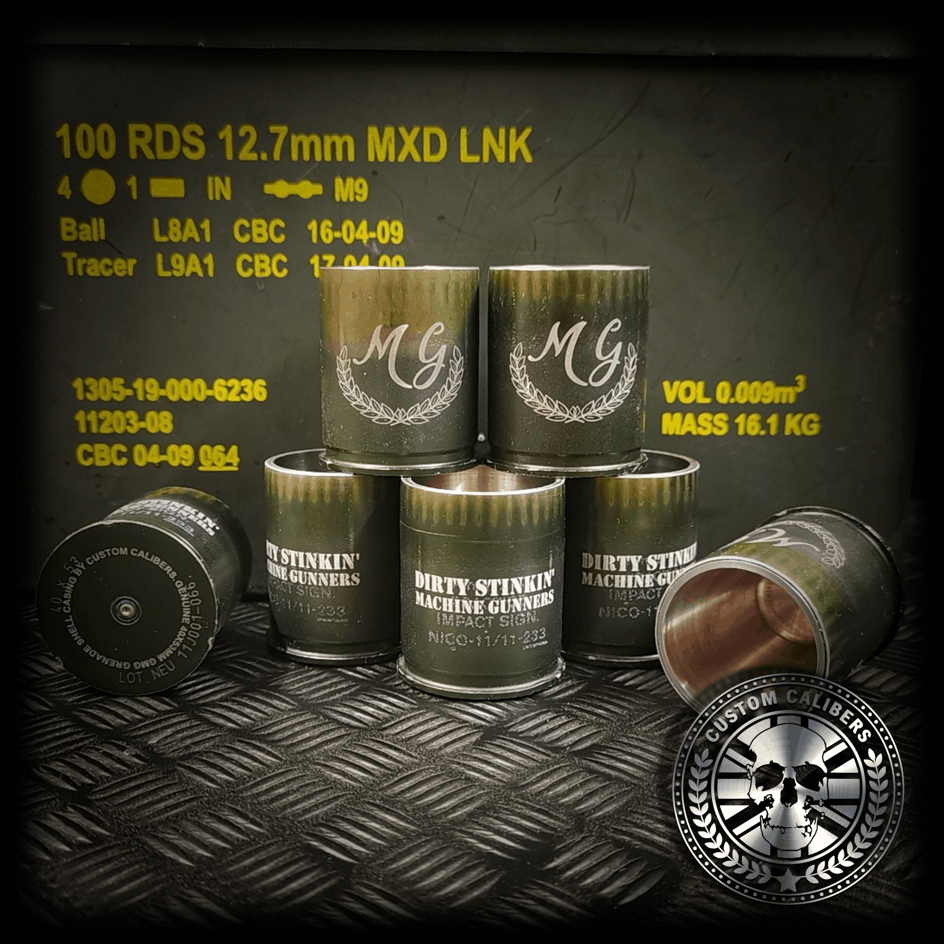 agreatshotofourmmGMGgrenadeshotglassesinbttle worngreen