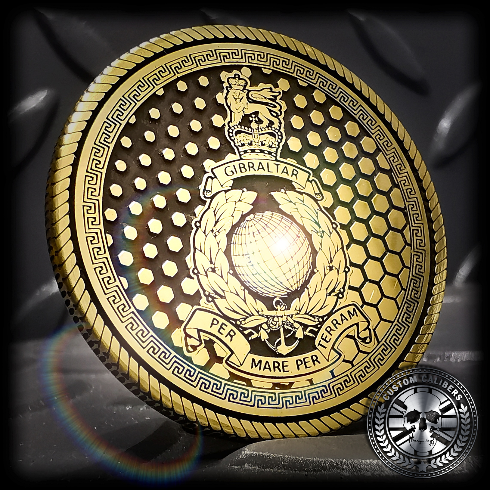 Custom Engraved Solid Brass Challenge Coin