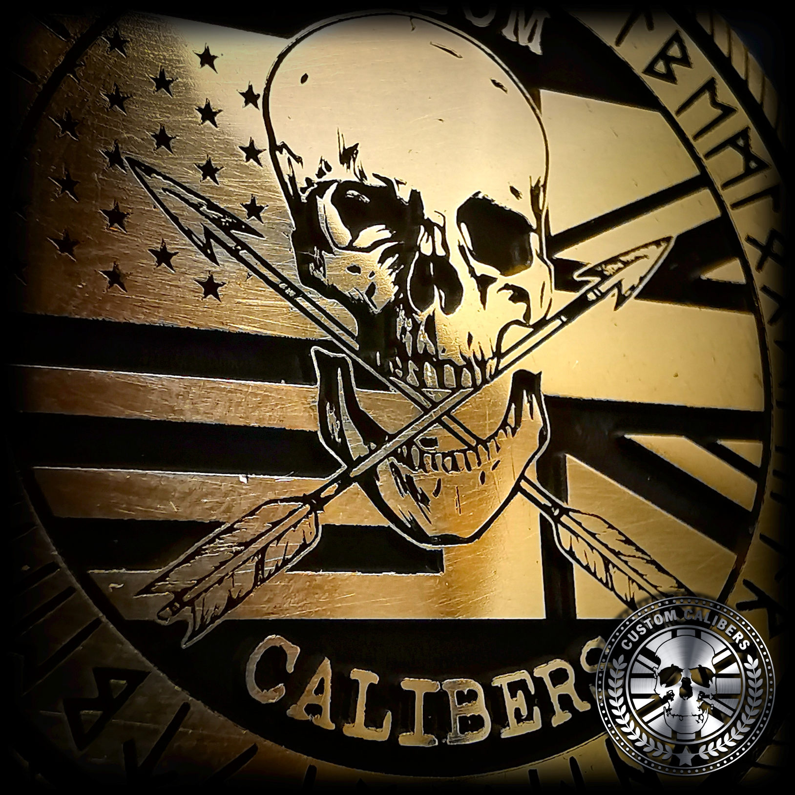 Custom Engraved Solid Brass Challenge Coin