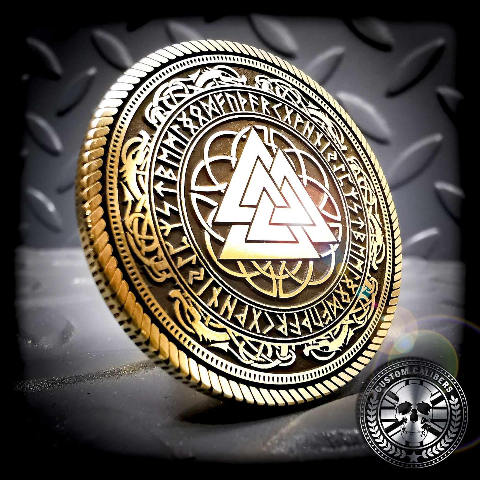 Custom Engraved Solid Brass Challenge Coin