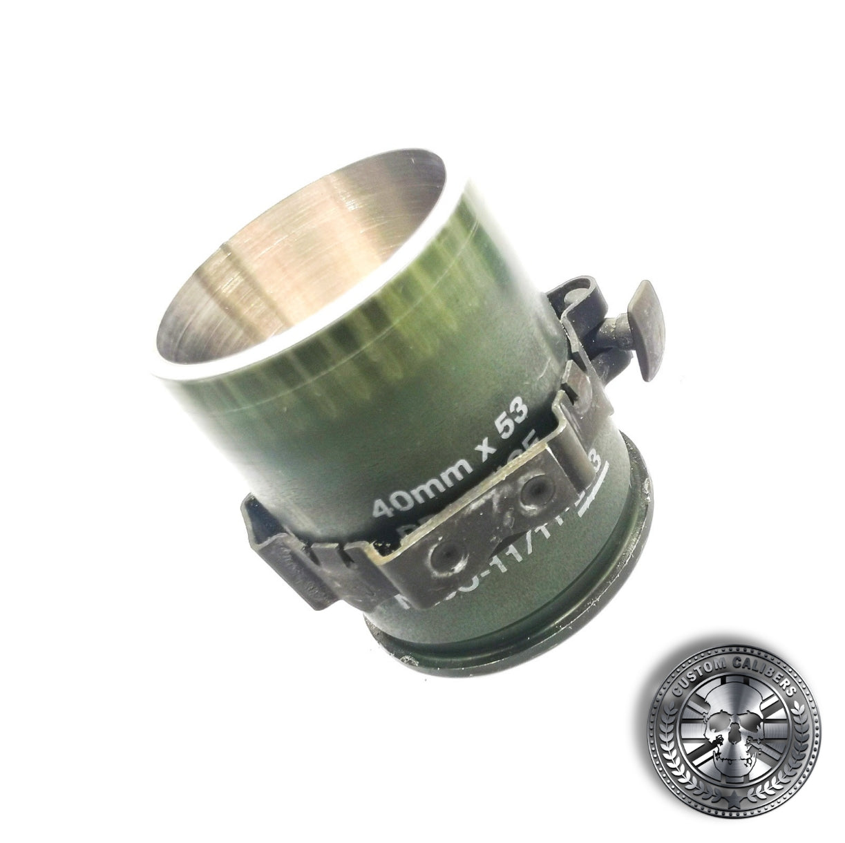 Genuine 40mm GMG Casing Shot Glass With Link