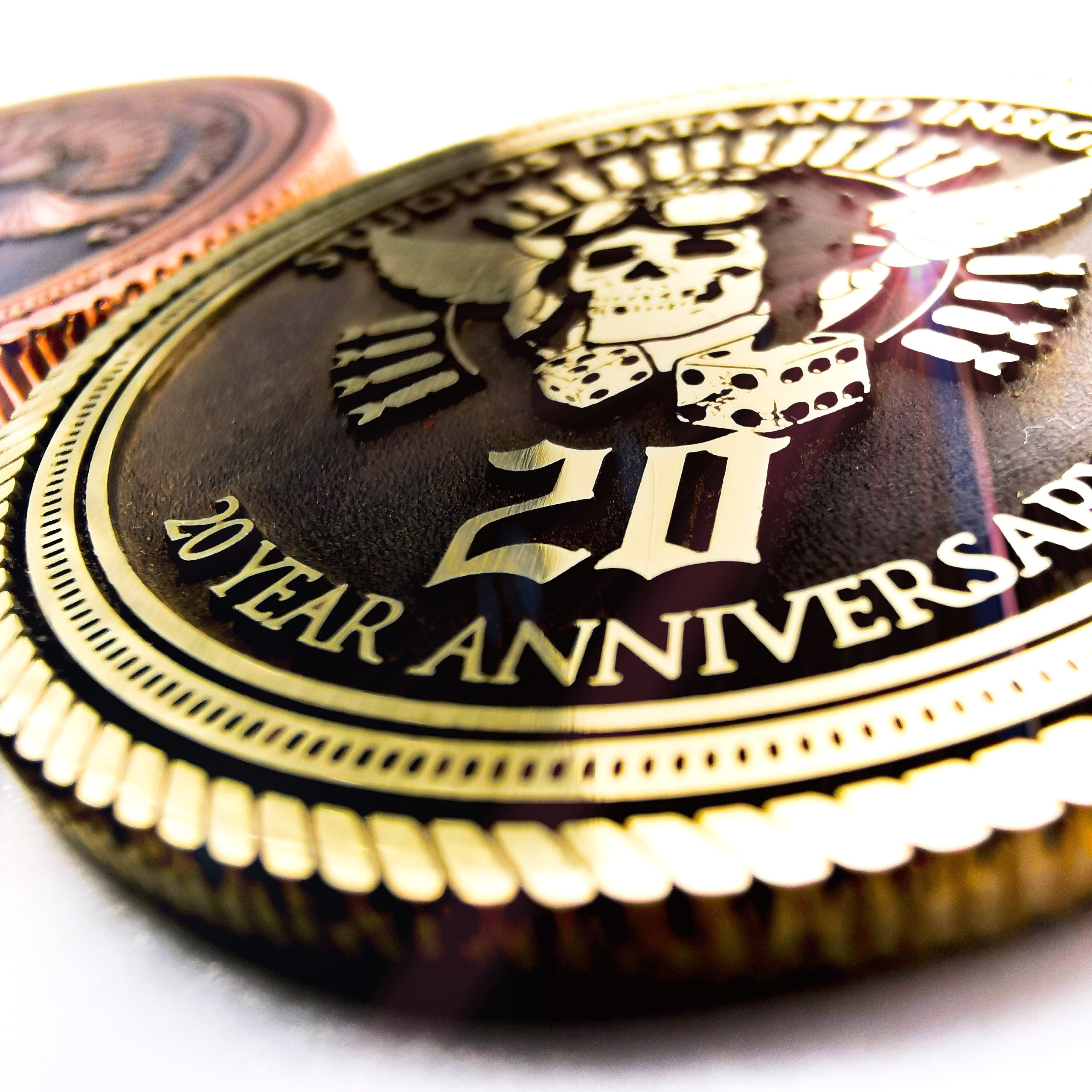 Custom Engraved Solid Brass Challenge Coin