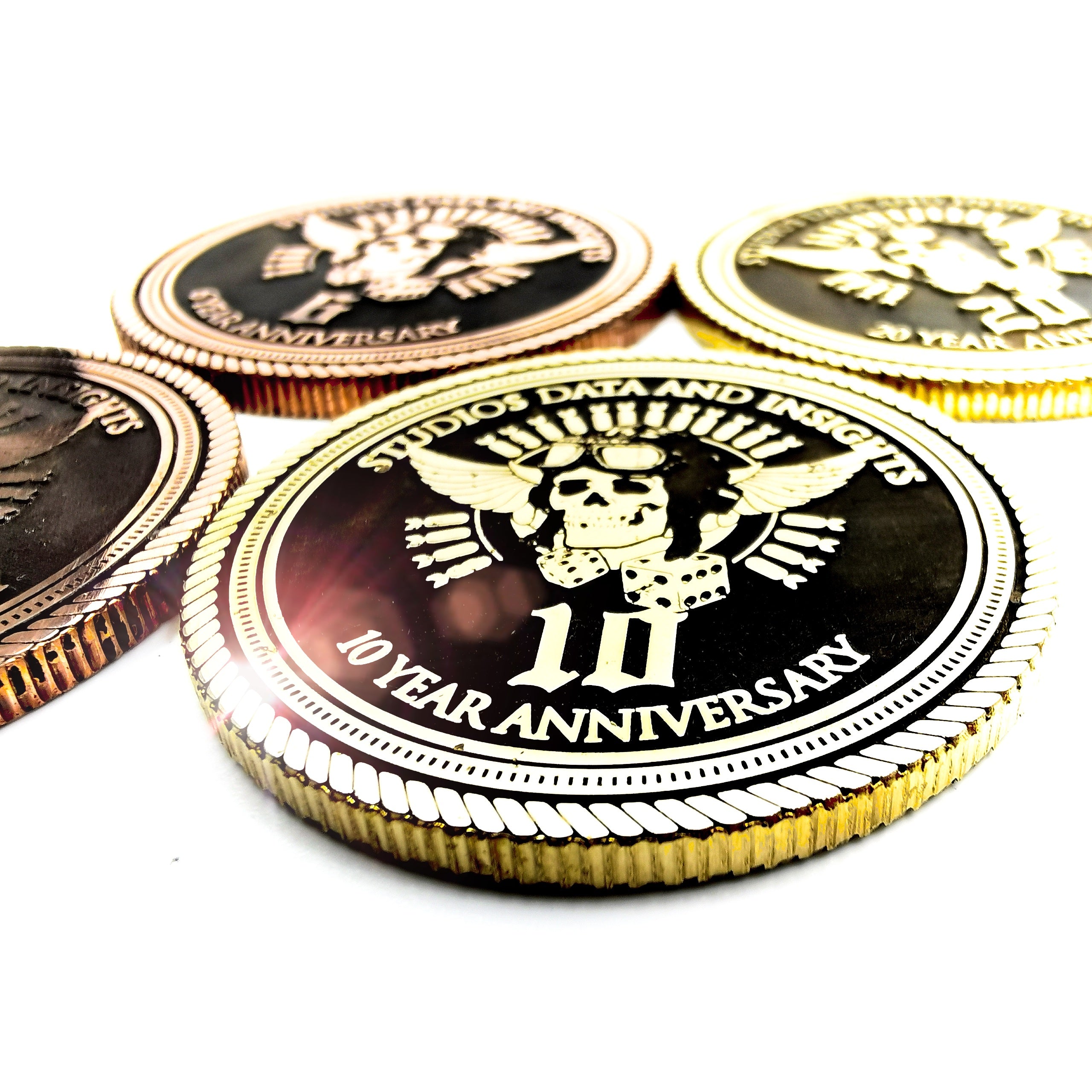 Custom Engraved Solid Brass Challenge Coin