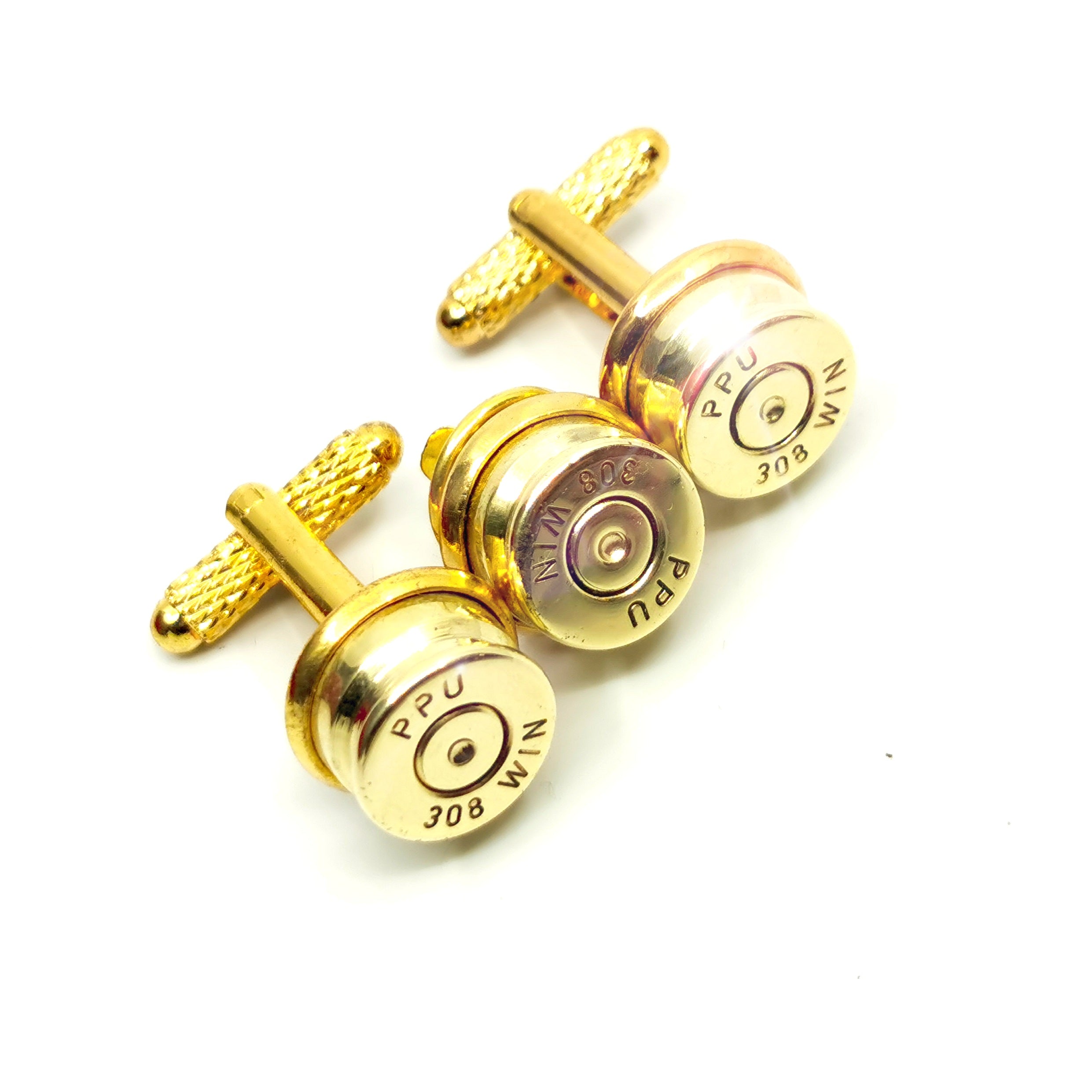 7.62mm Bullet Cufflinks