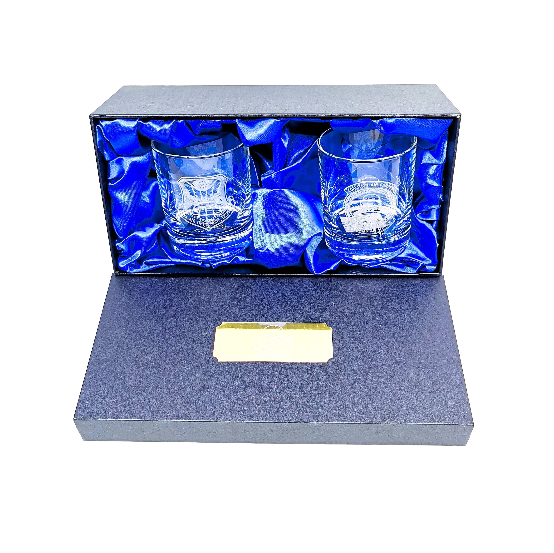 Personalised Military Whiskey Glass set