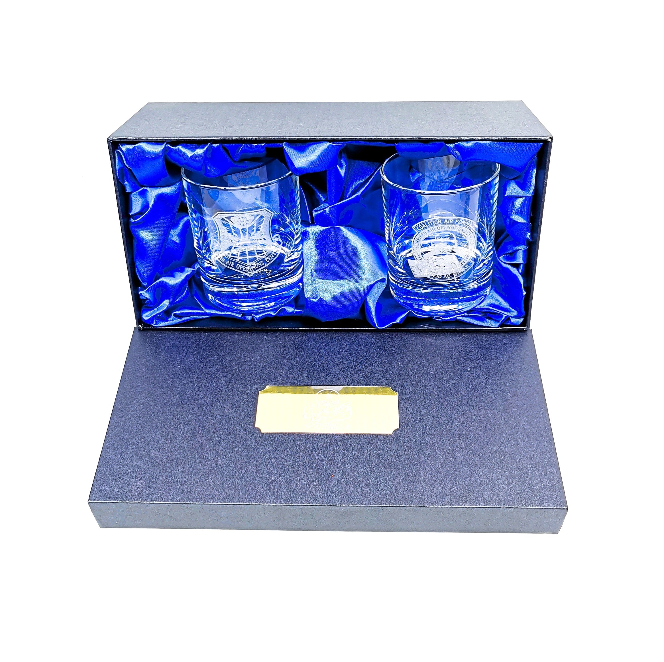 Personalised Military Whiskey Glass set
