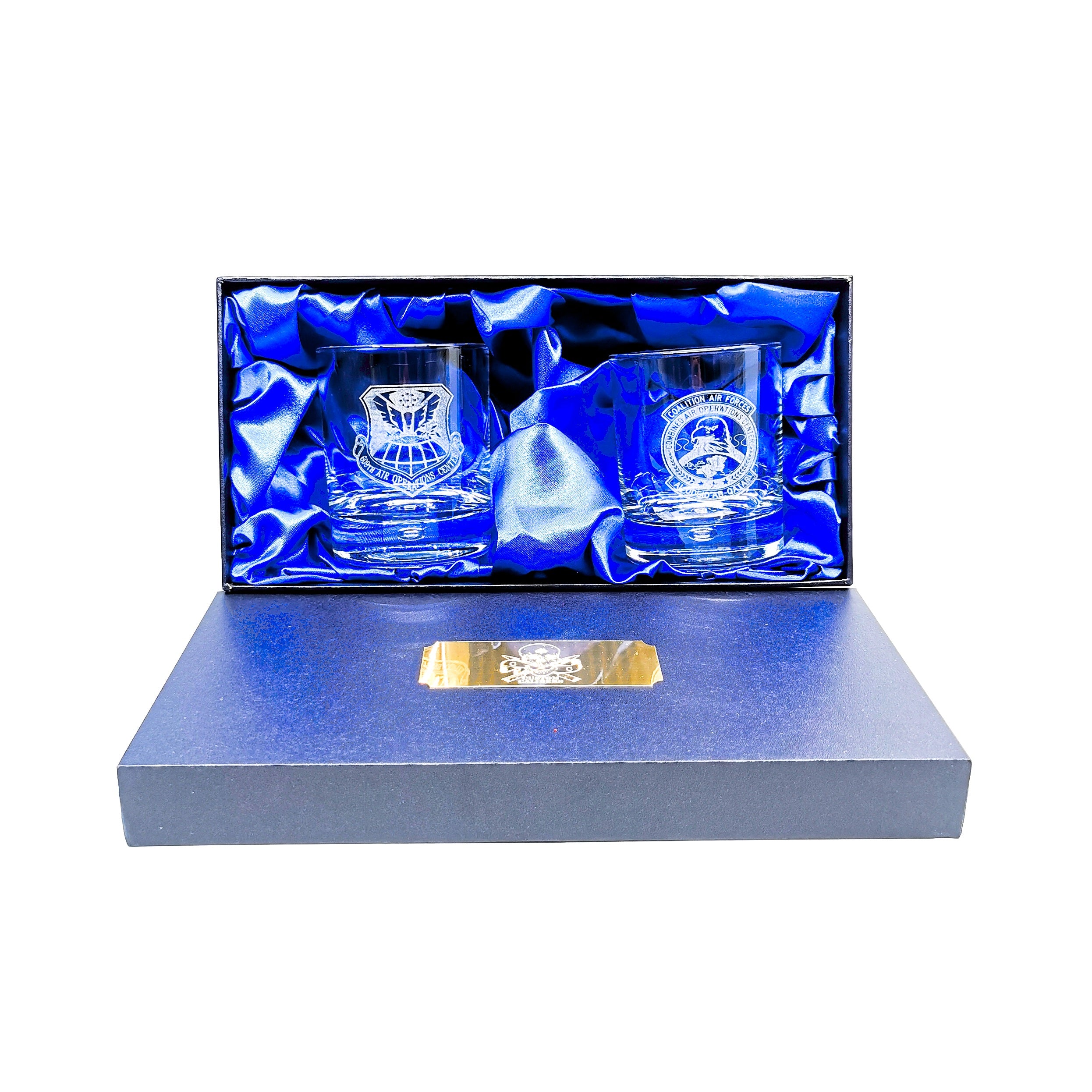 Personalised Military Whiskey Glass set
