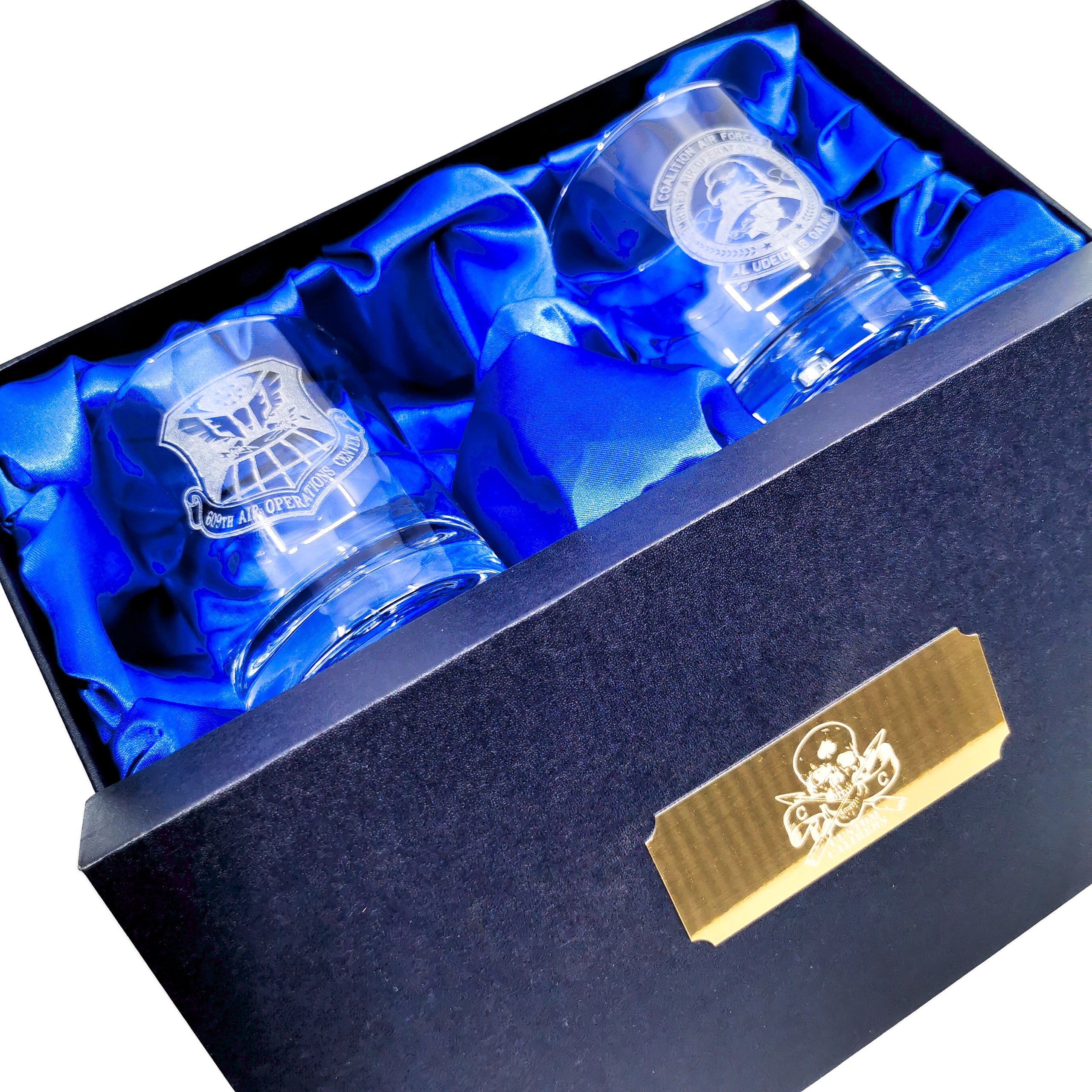 Personalised Military Whiskey Glass set
