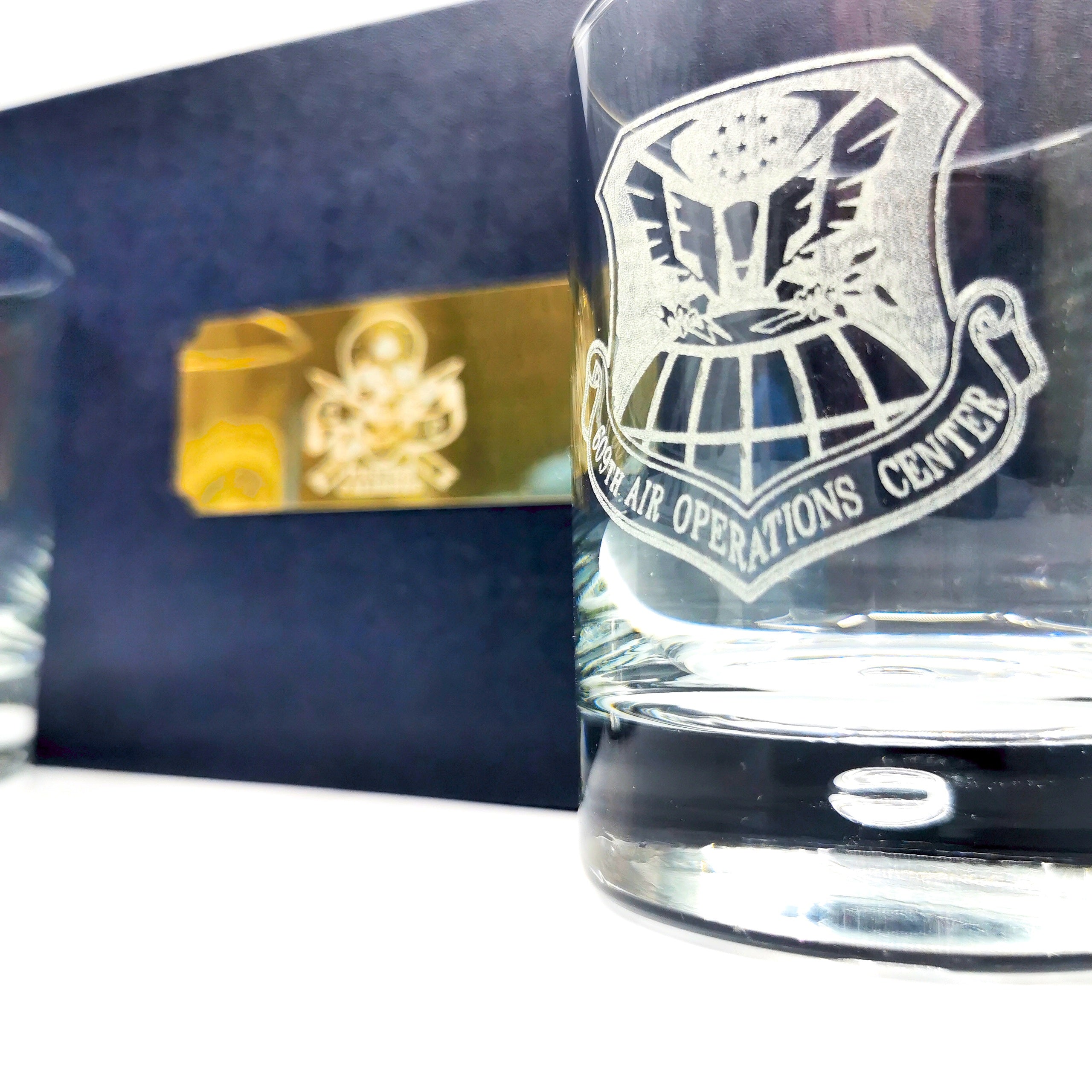 Personalised Military Whiskey Glass set