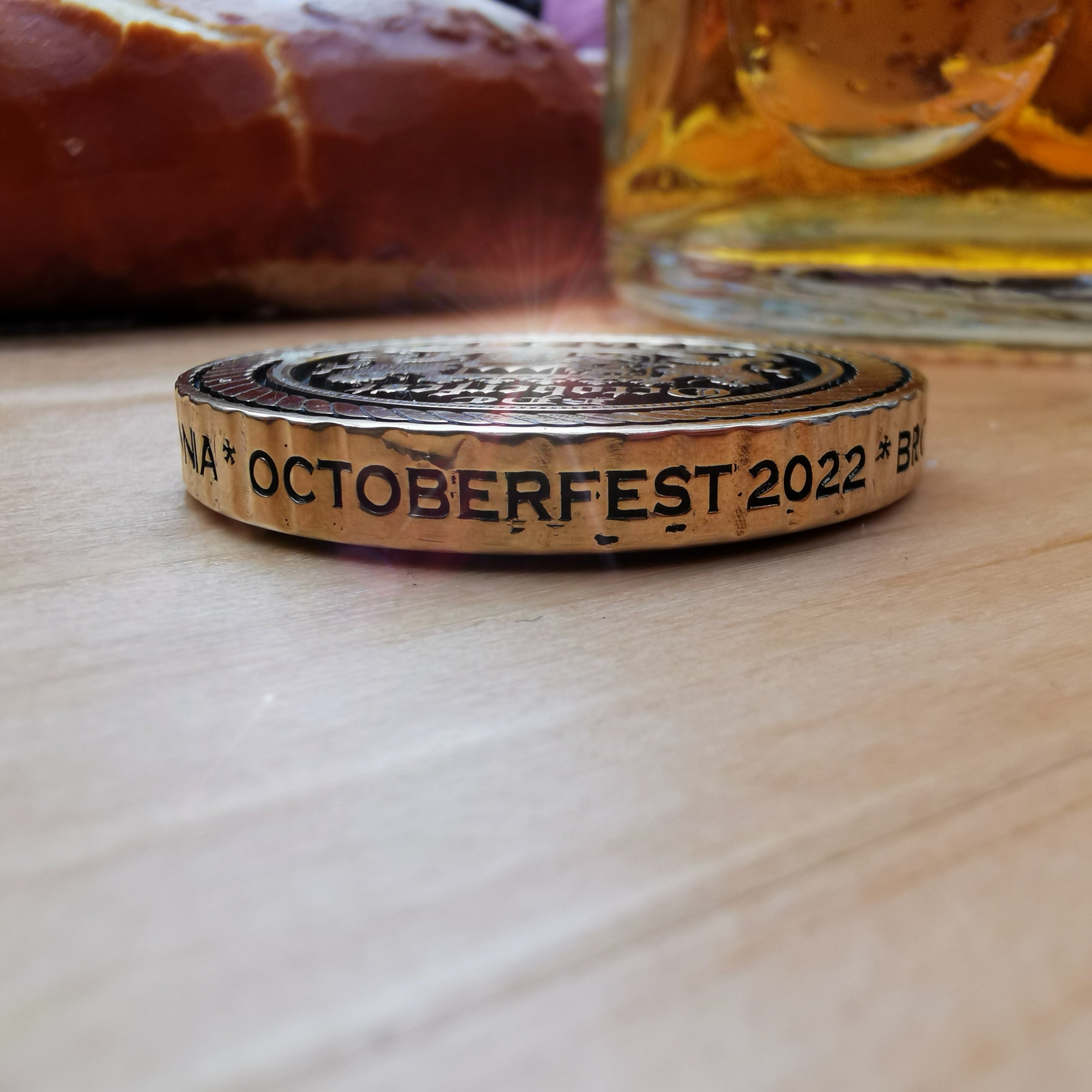 Deluxe Solid Brass Challenge Coin