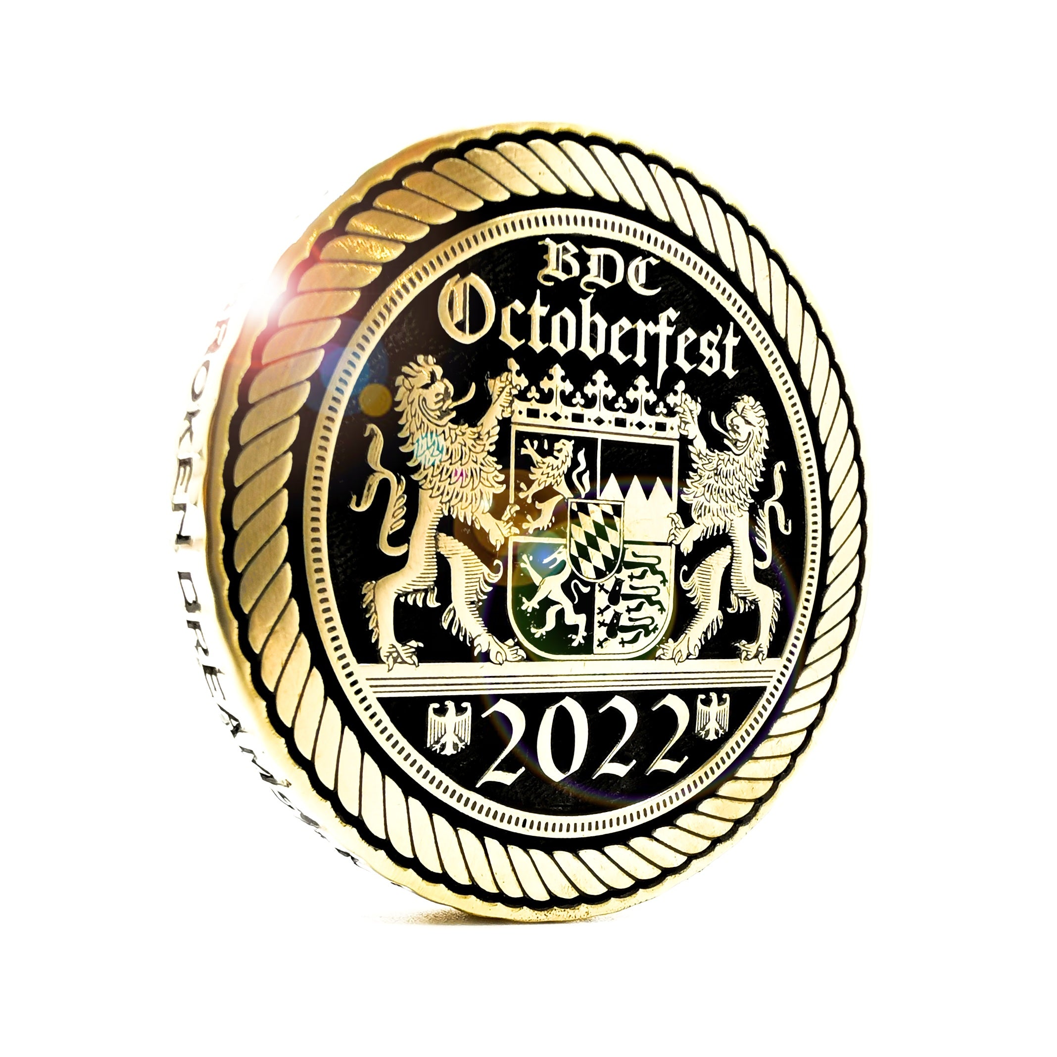 Deluxe Solid Brass Challenge Coin