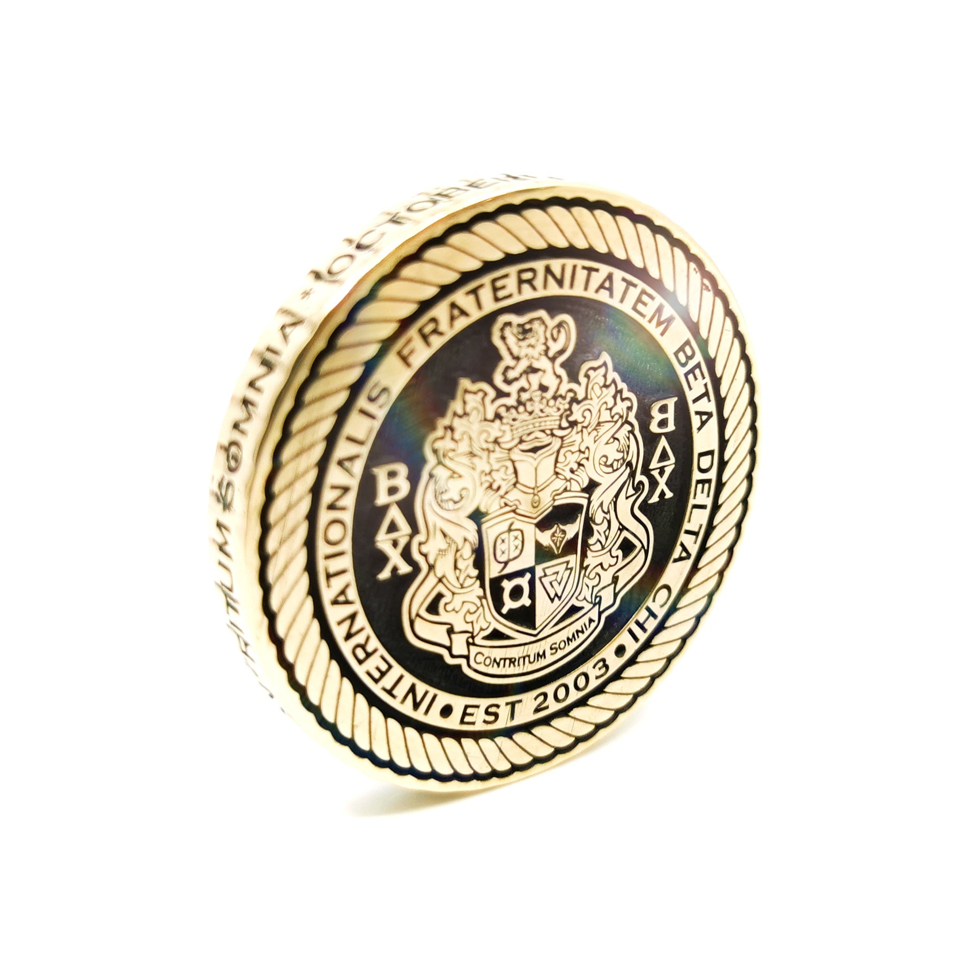 Deluxe Solid Brass Challenge Coin