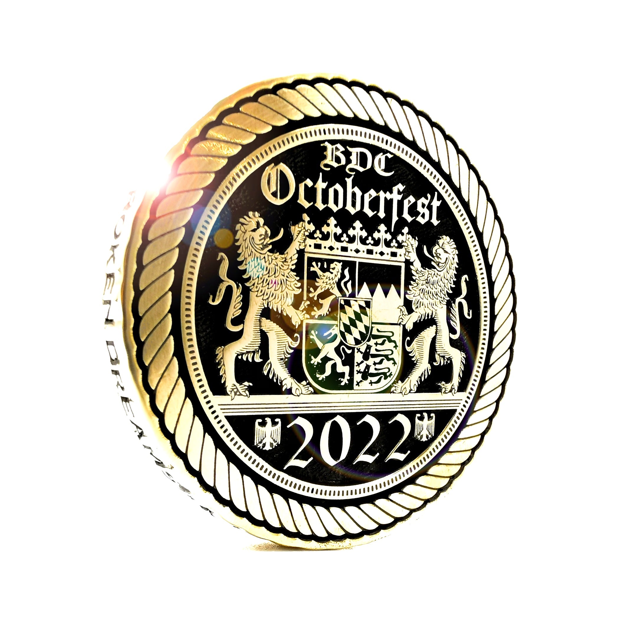 Deluxe Solid Brass Challenge Coin