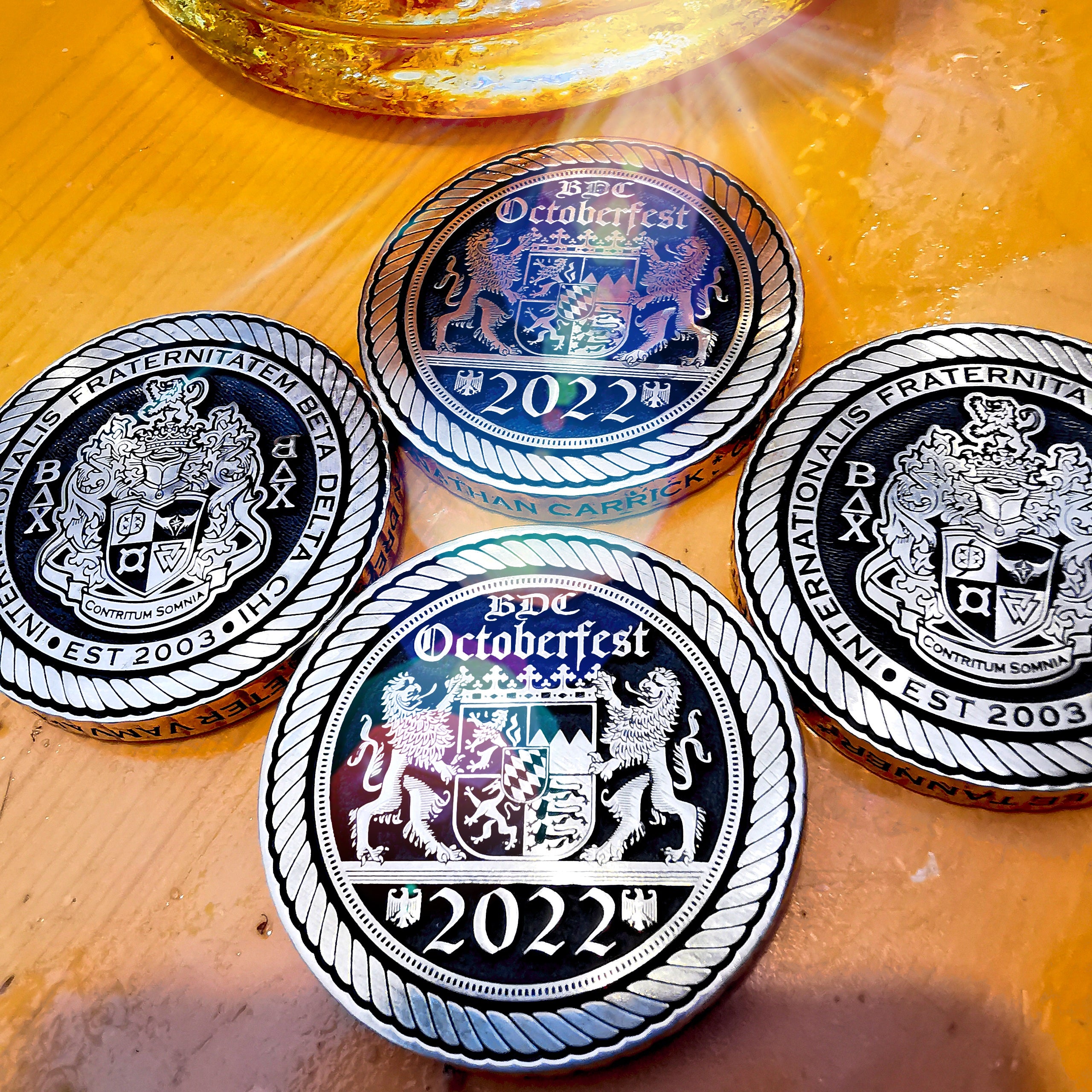 Deluxe Solid Brass Challenge Coin