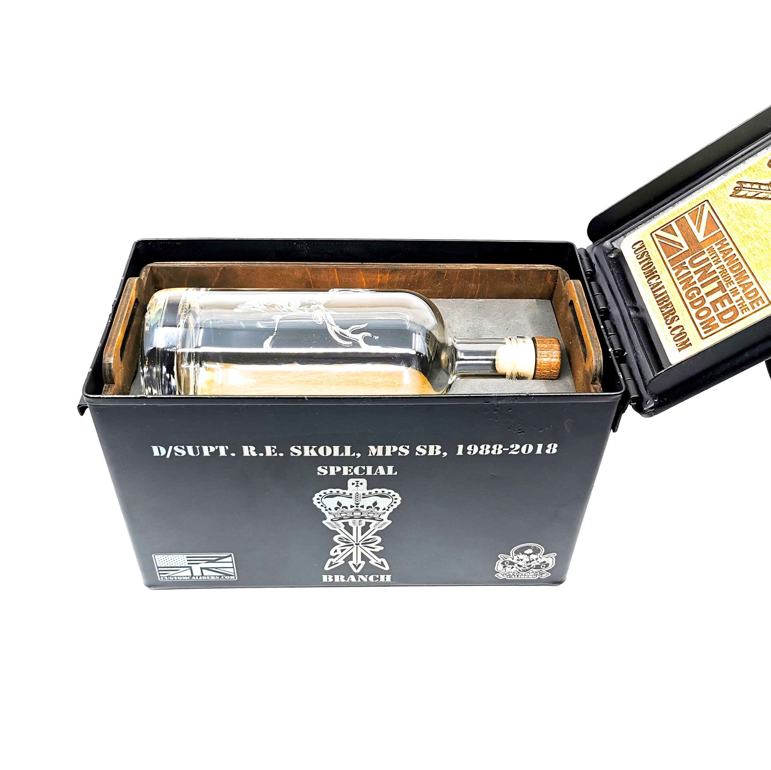 50 Cal Whisky Gift Set with Glass tumblers