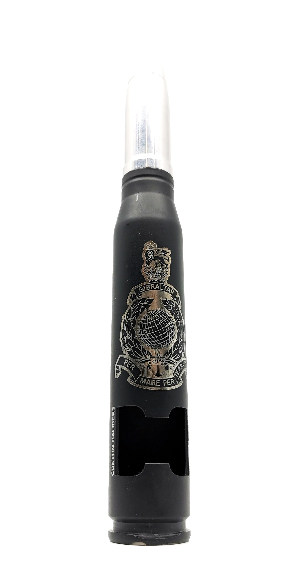 Matt black 20mm Cannon Shell Bottle Opener