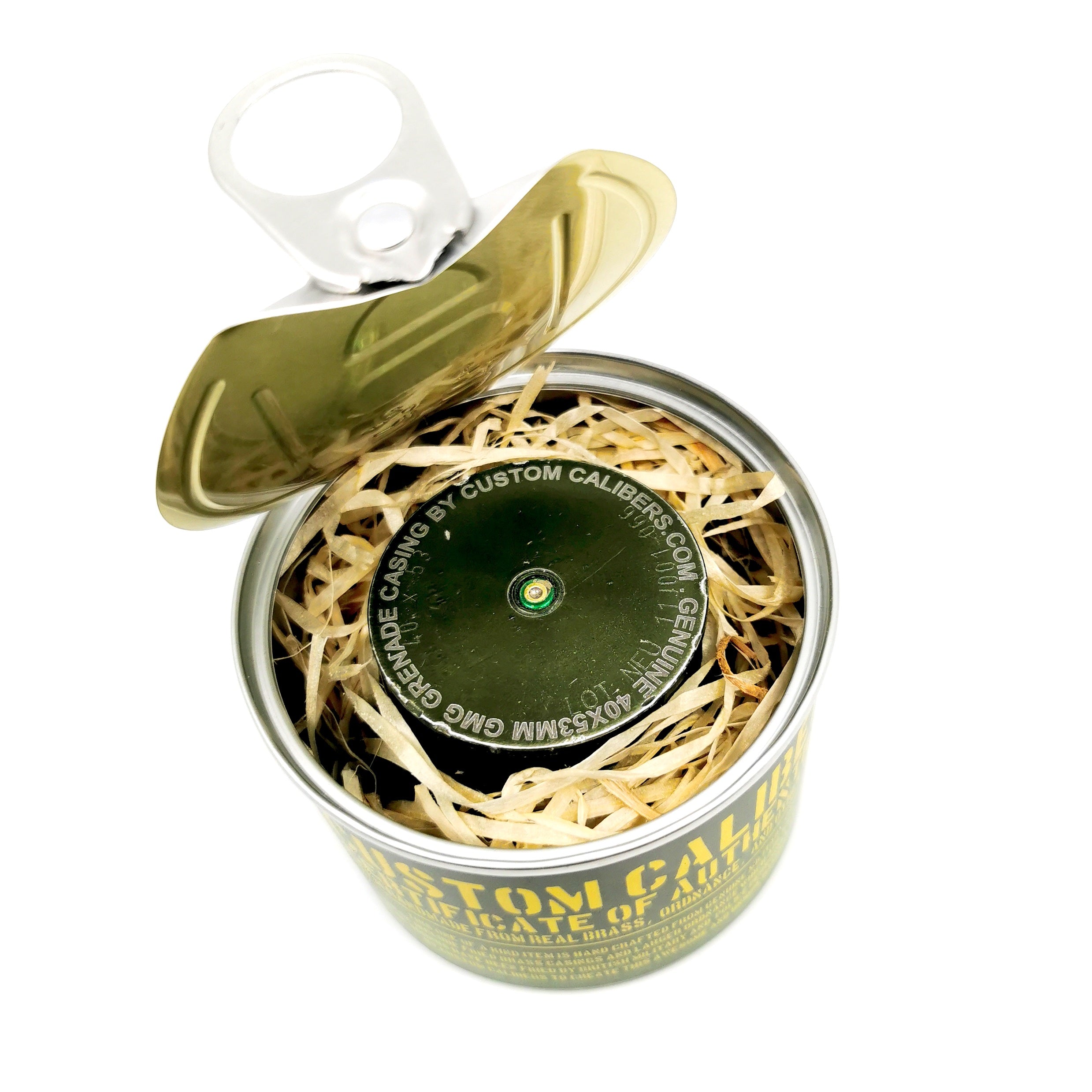 Genuine 40mm GMG Casing Shot Glass With Link