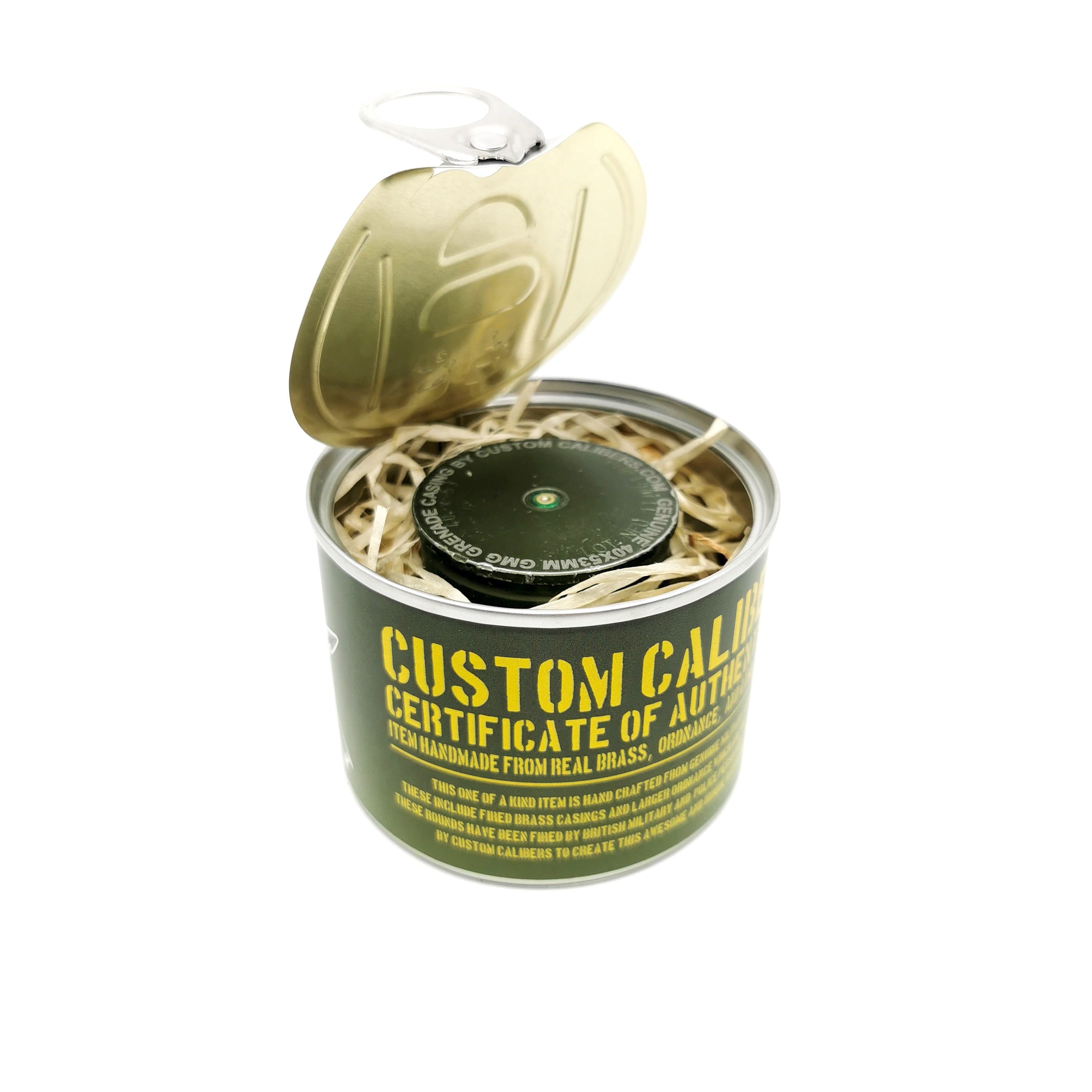 Genuine 40mm GMG Casing Shot Glass With Link