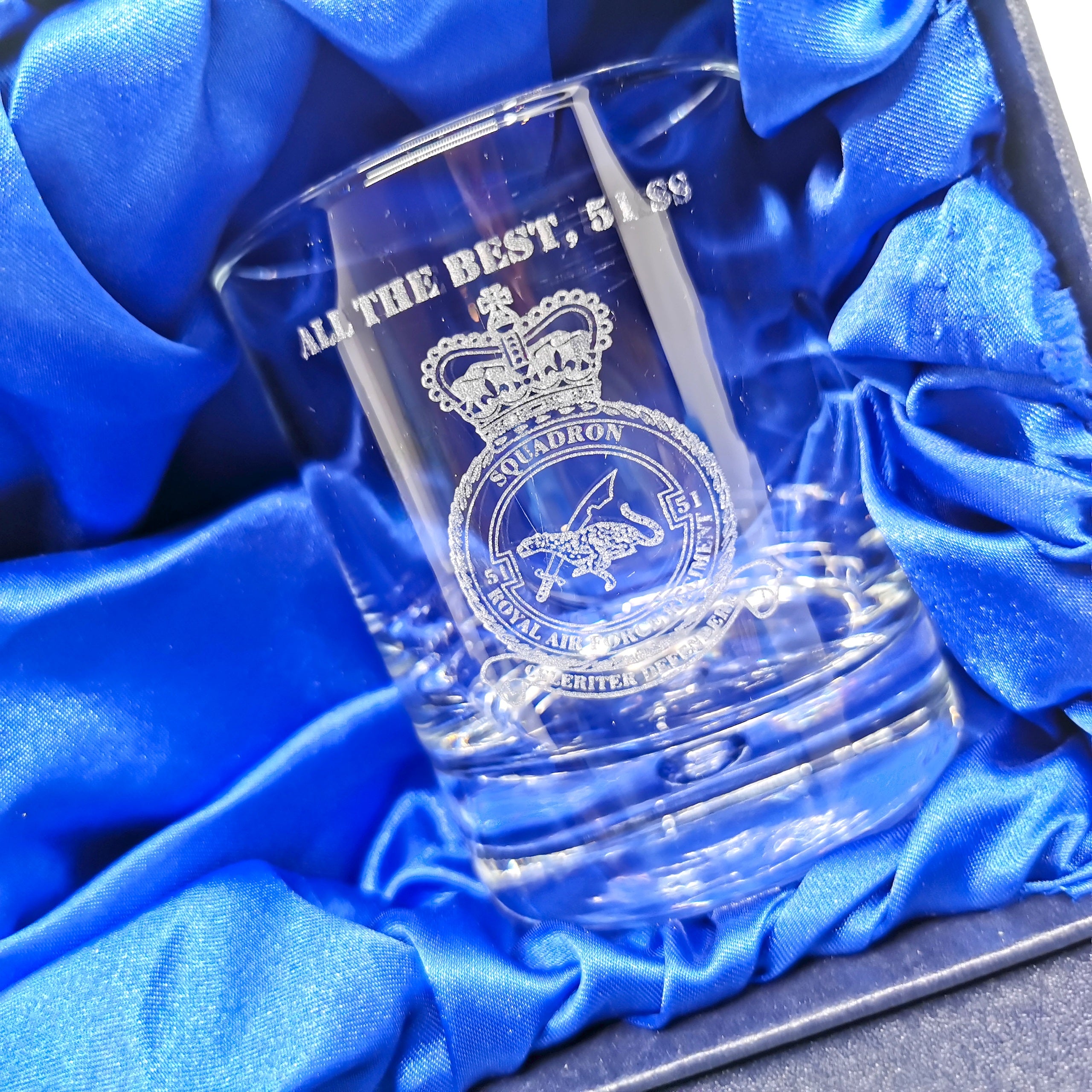 Personalised Military Whiskey Glass set