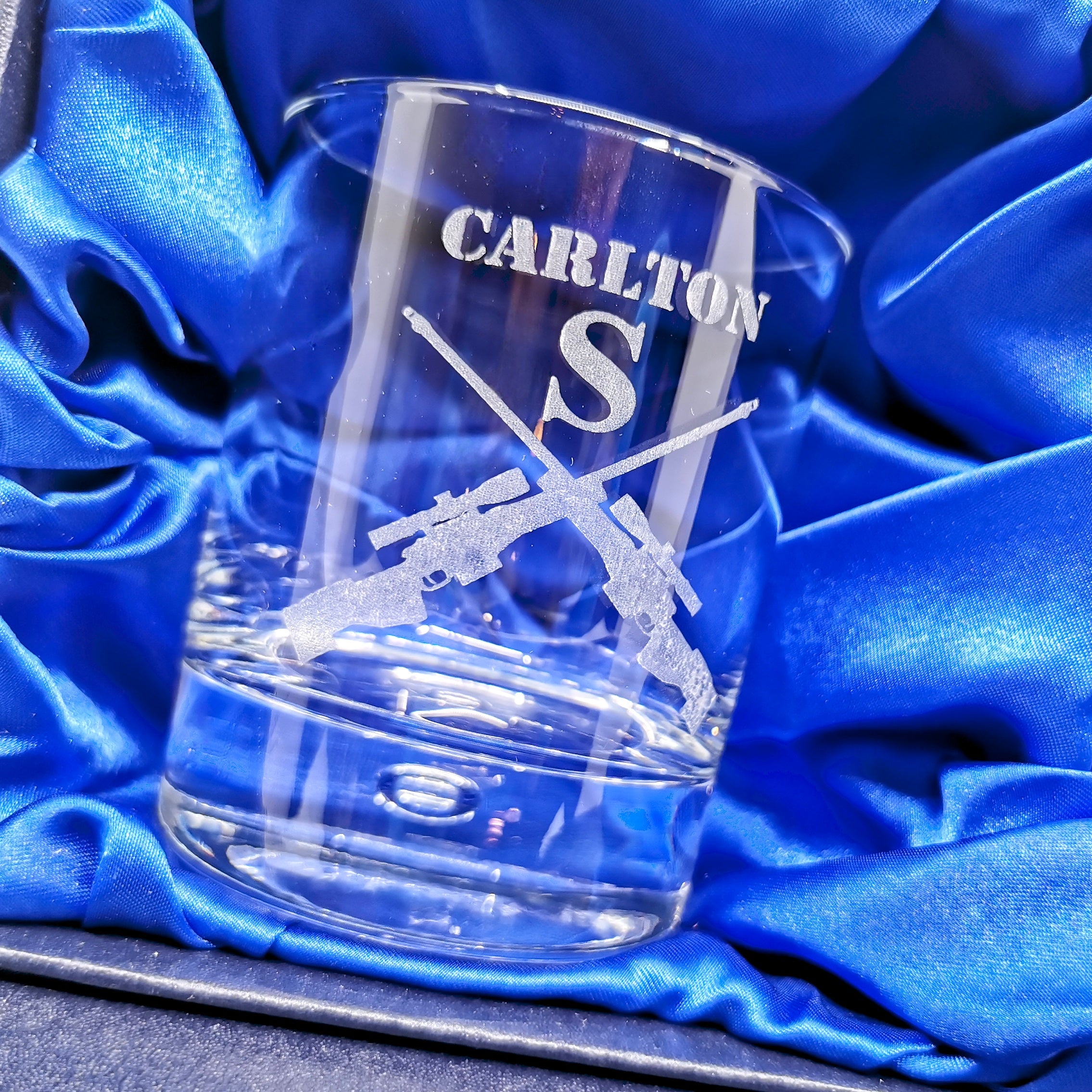 Personalised Military Whiskey Glass set