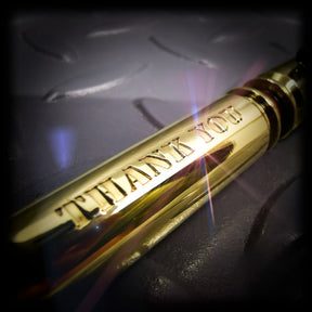 Polished Brass Poppy 308 Bullet Pen