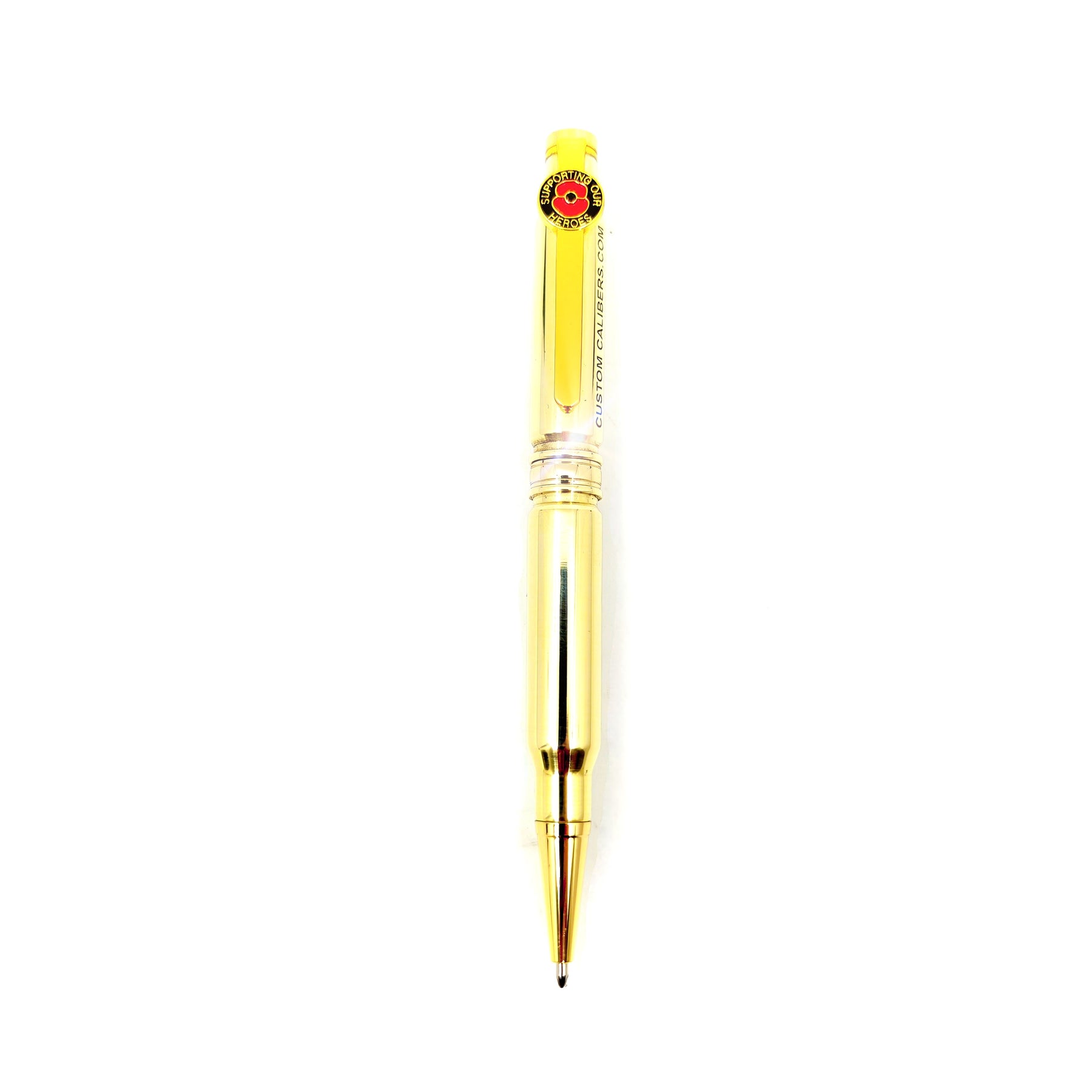 Polished Brass Poppy 308 Bullet Pen