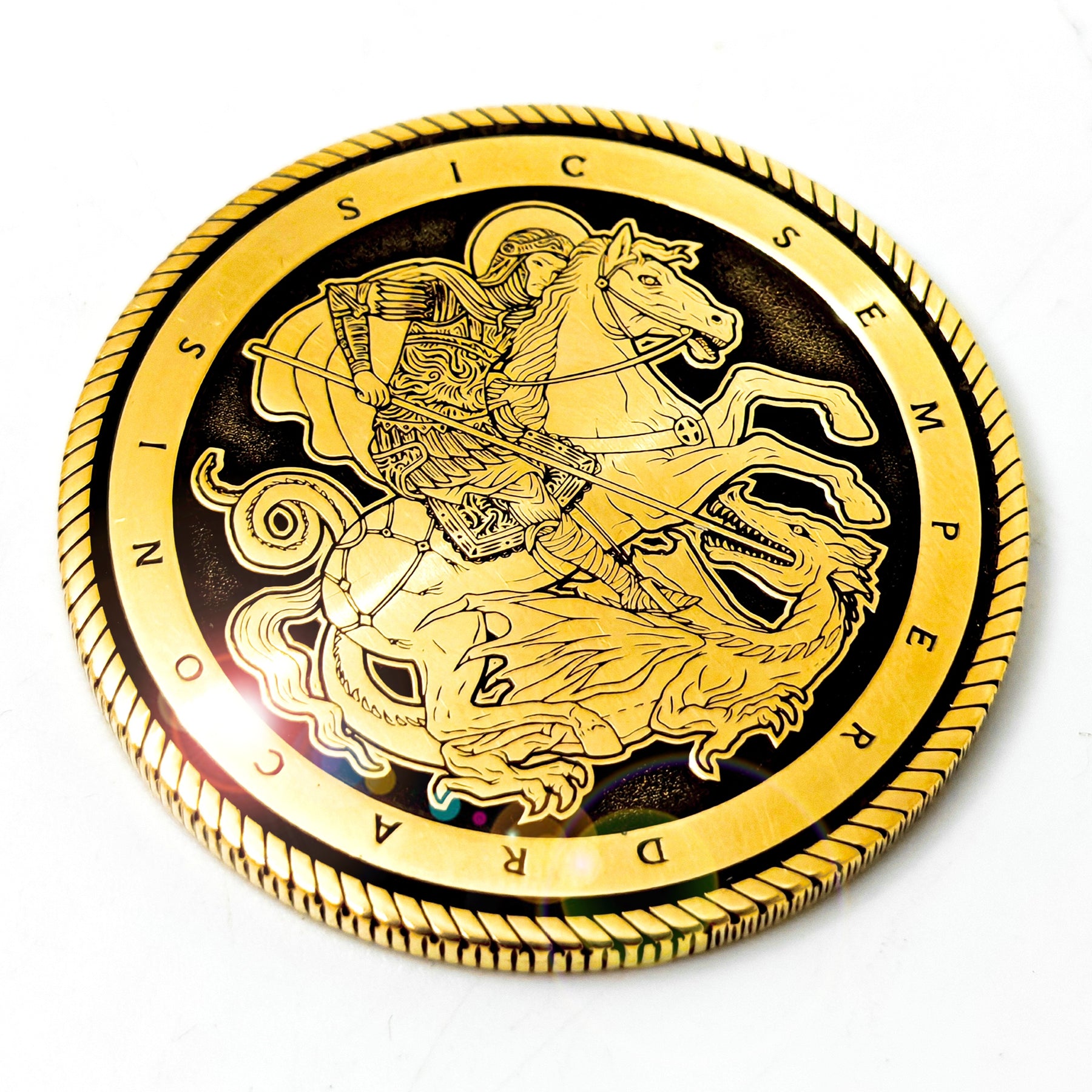 Custom Engraved Solid Brass Challenge Coin