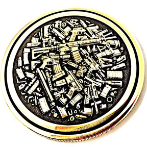 Custom Engraved Solid Brass Challenge Coin