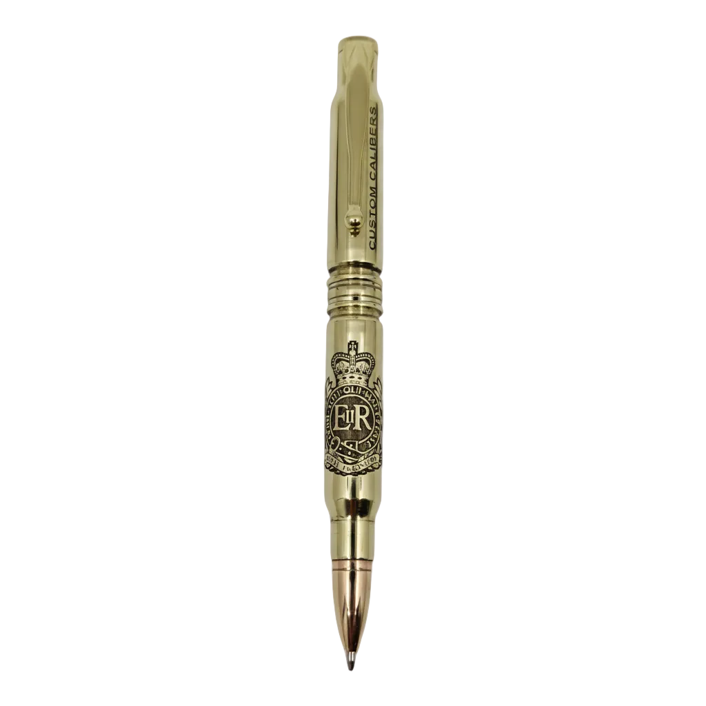 Polished Brass FMJ Bullet Pen