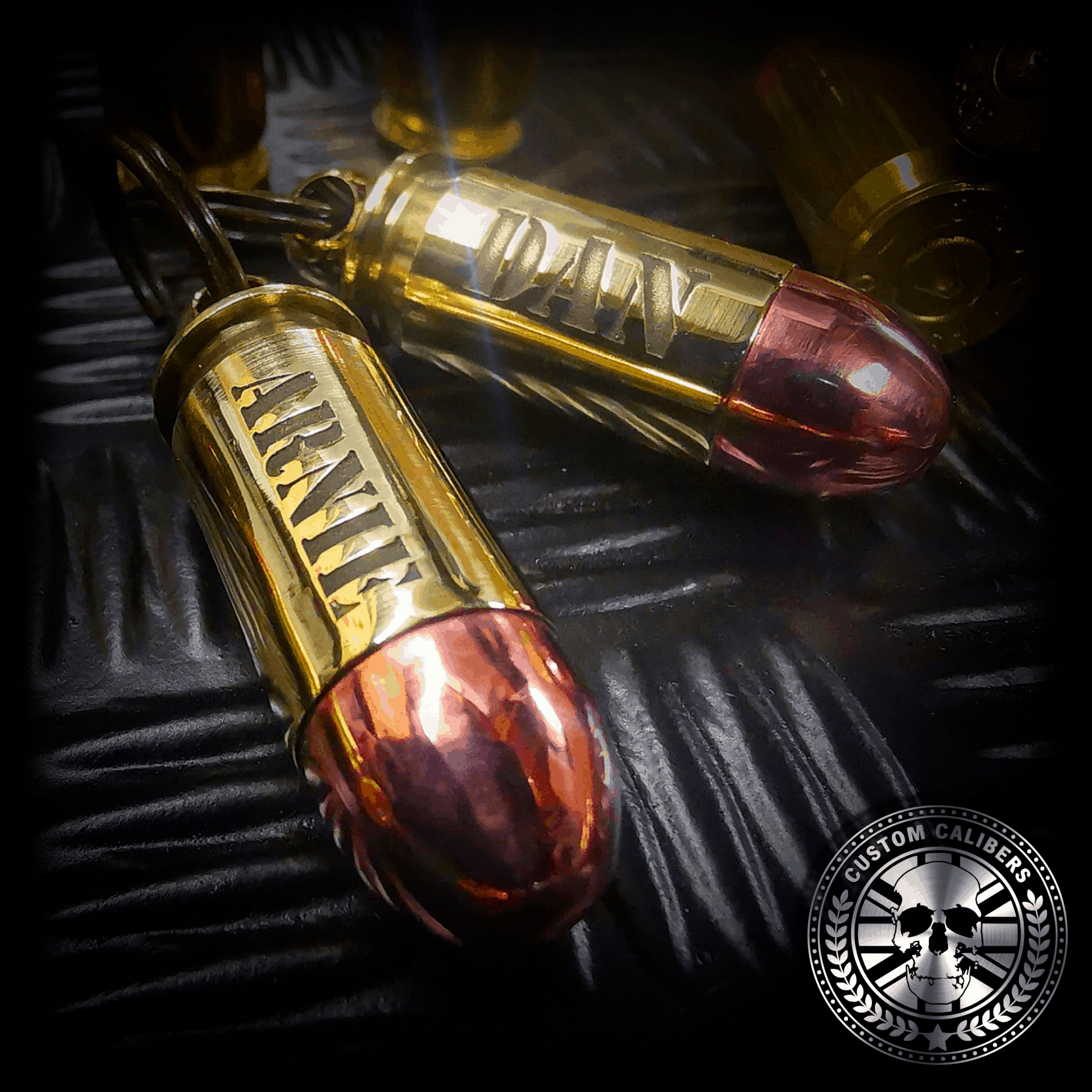 anothergreatphotooftwoofour.ACPbulletkeyringsengravedwithindividualnames