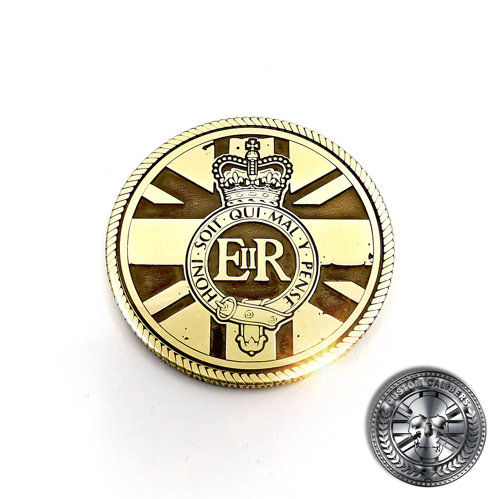 Custom Engraved Solid Brass Challenge Coin