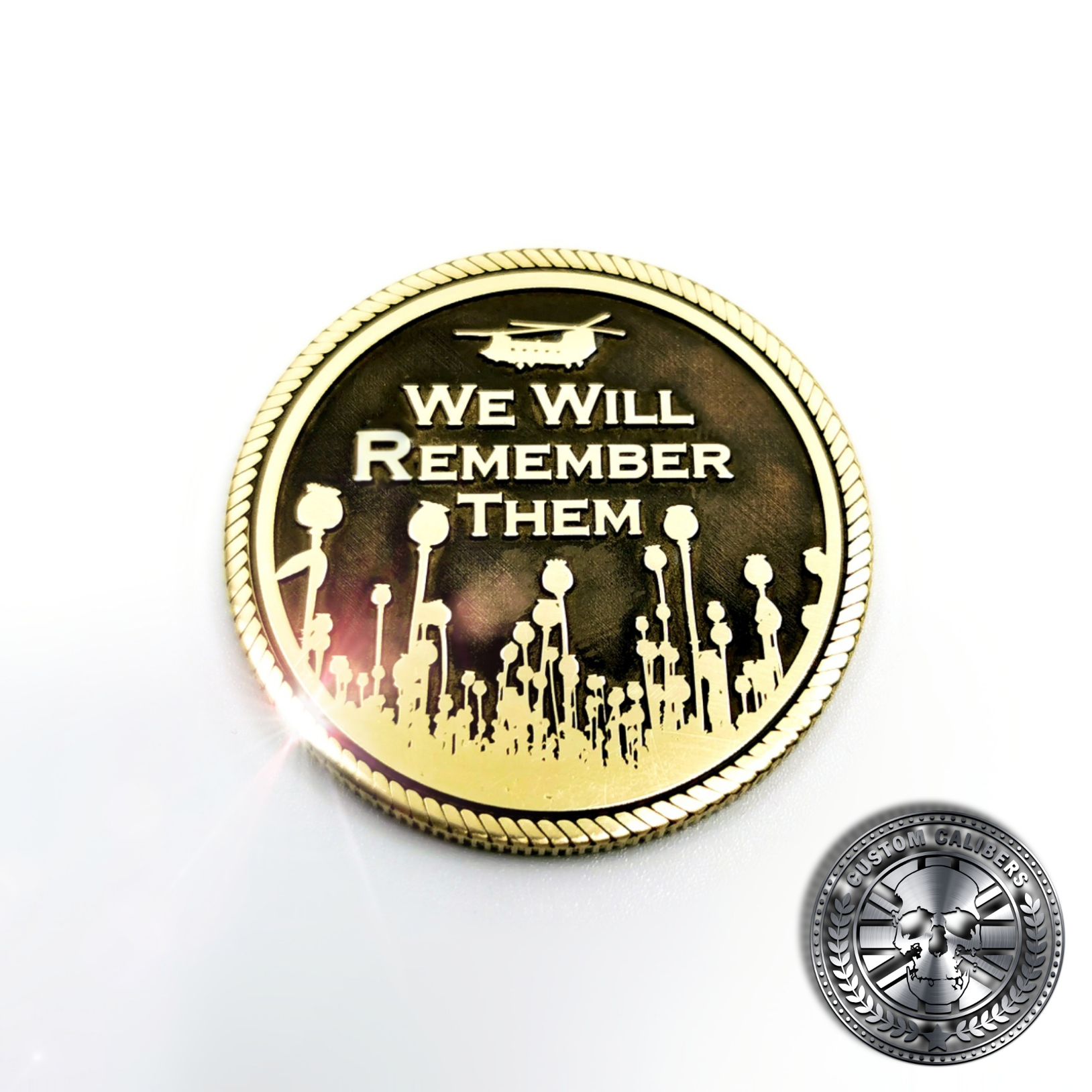 Custom Engraved Solid Brass Challenge Coin