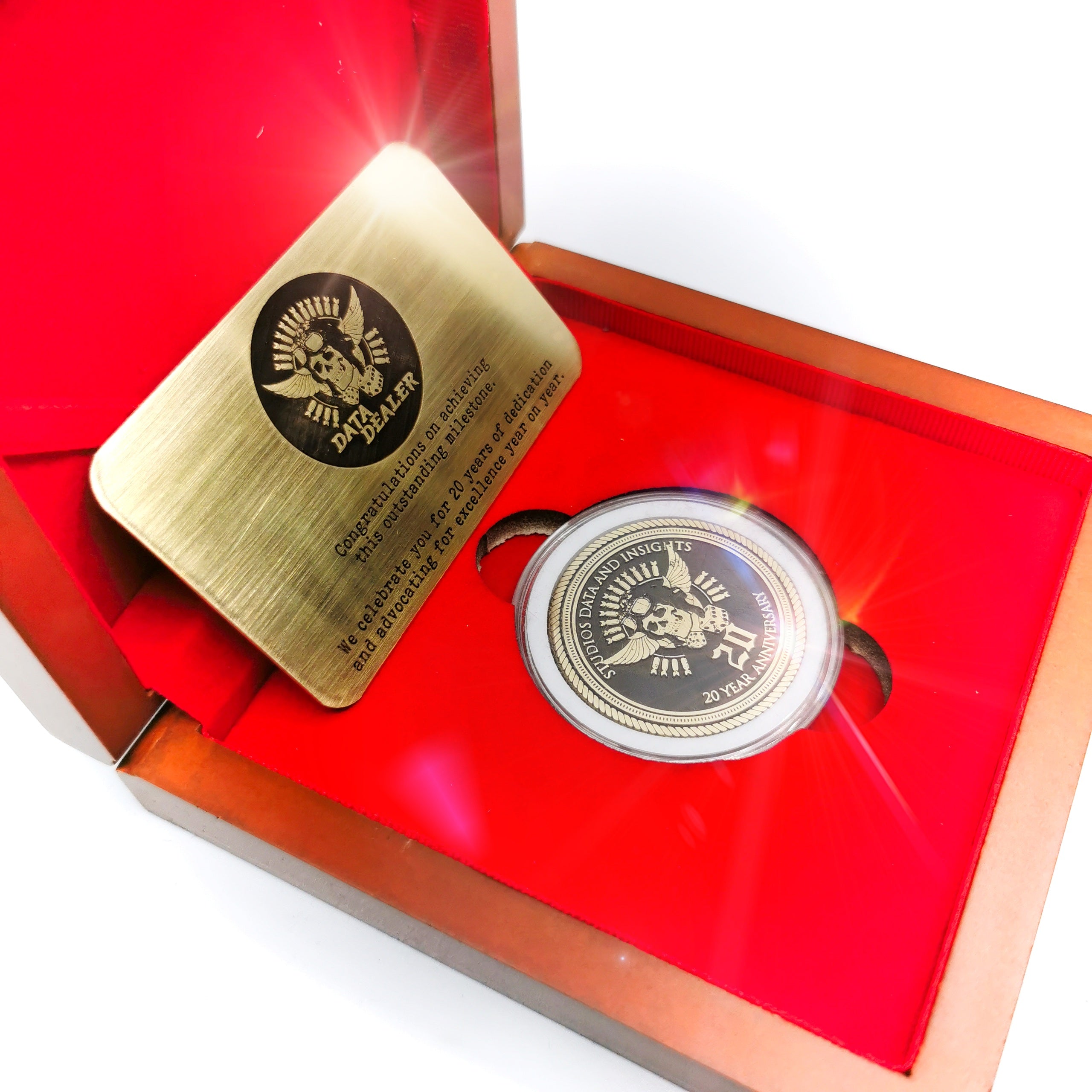 Custom Engraved Solid Brass Challenge Coin