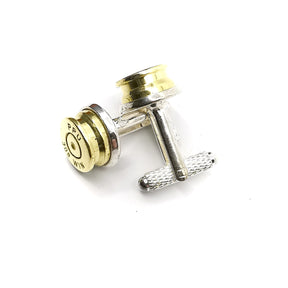 7.62mm Bullet Cufflinks with Tie pin
