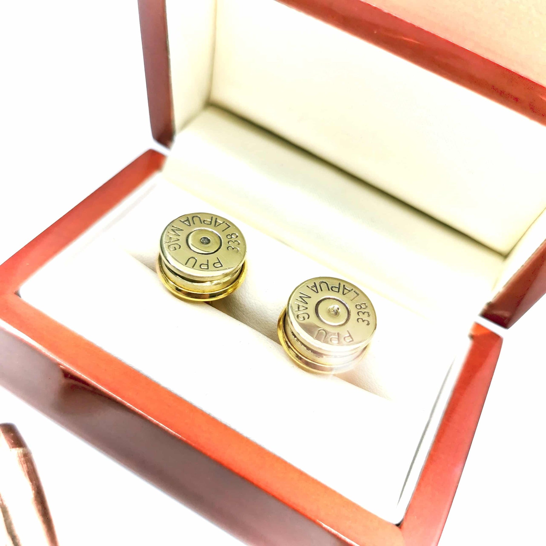 .338 Lapua Magnum Bullet Cufflinks