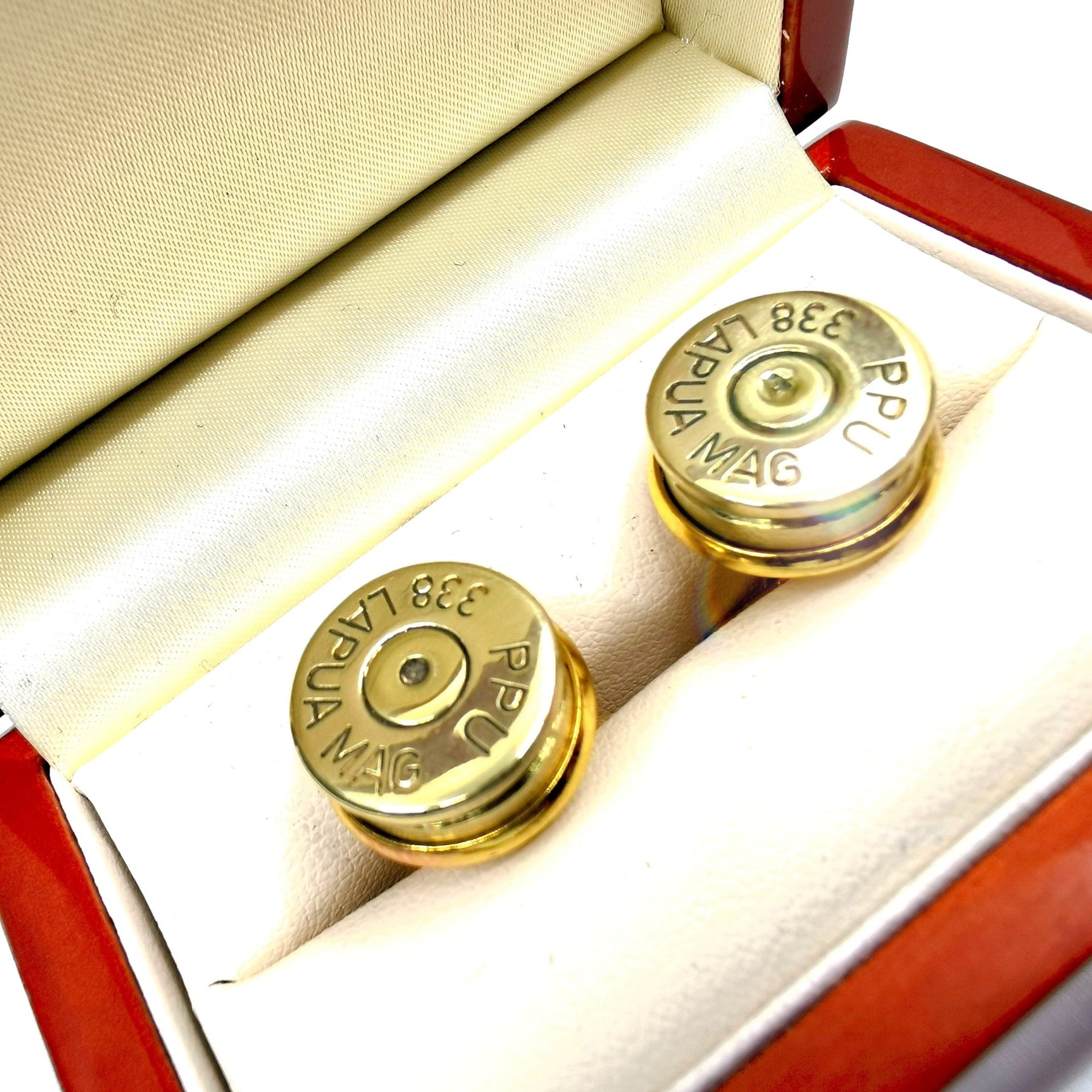 .338 Lapua Magnum Bullet Cufflinks