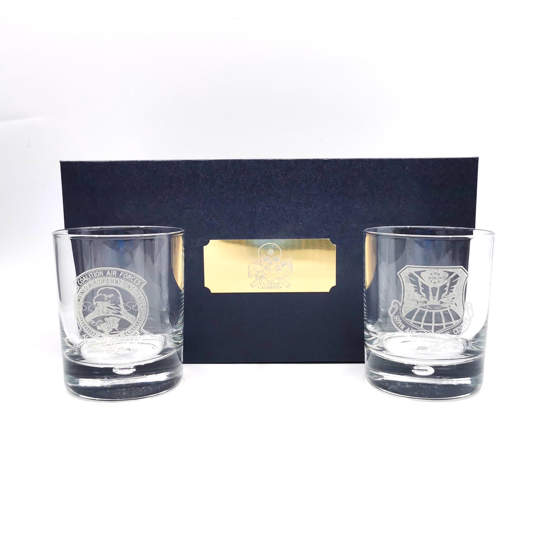 Personalised Military Whiskey Glass set