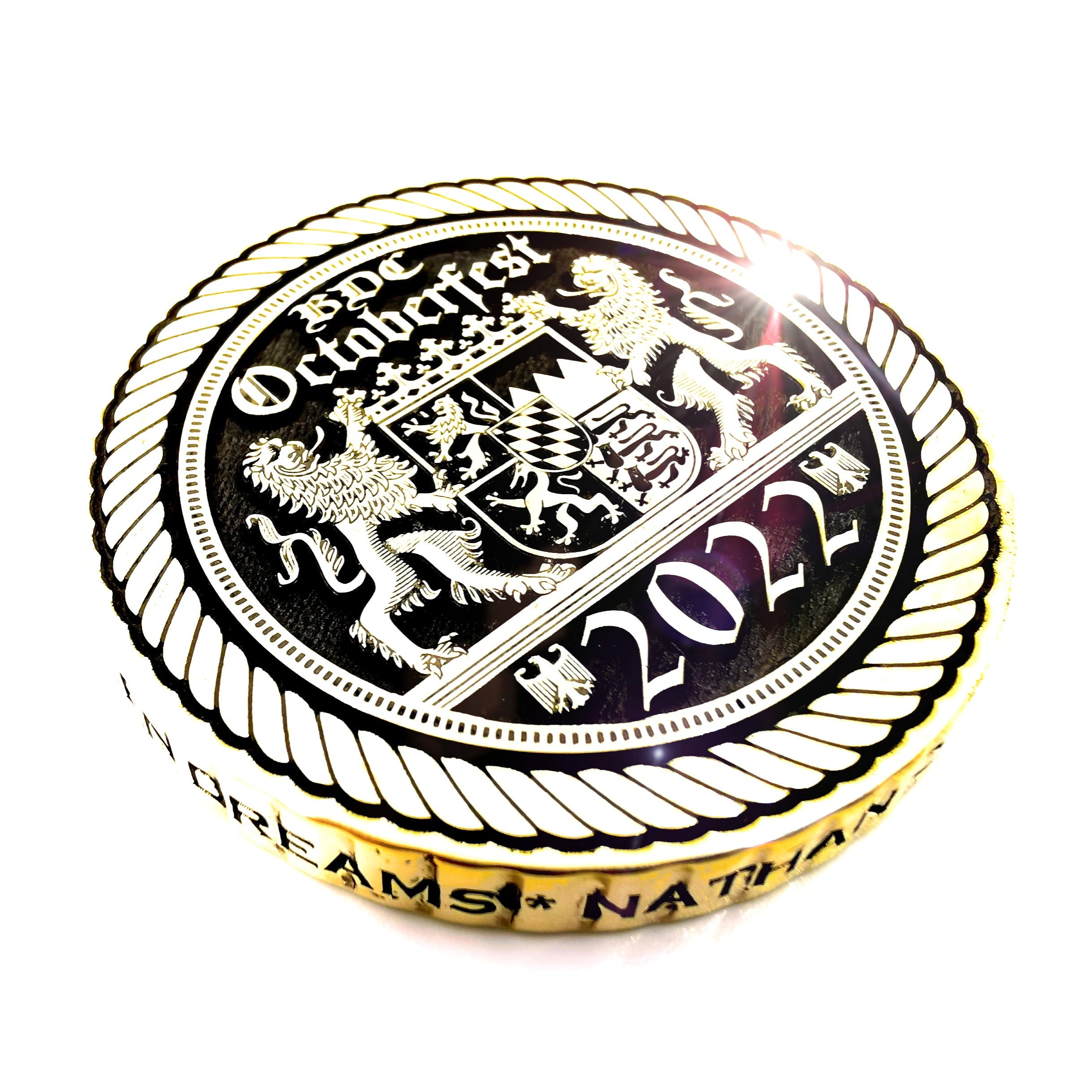 Deluxe Solid Brass Challenge Coin