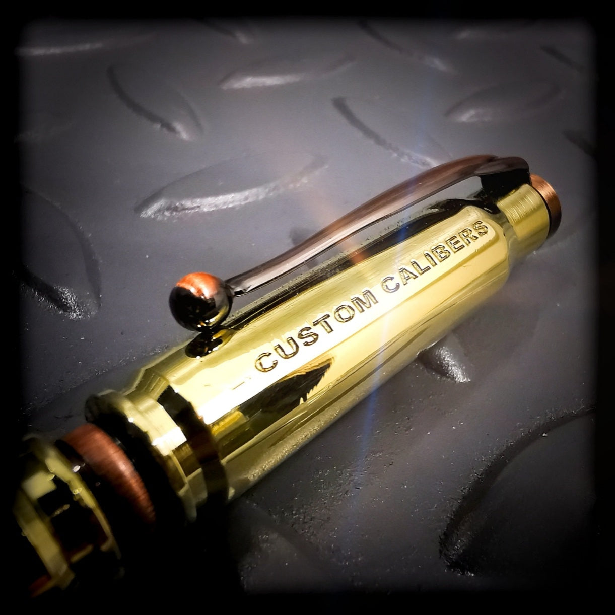 Polished Brass FMJ Bullet Pen