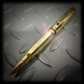 Polished Brass FMJ Bullet Pen