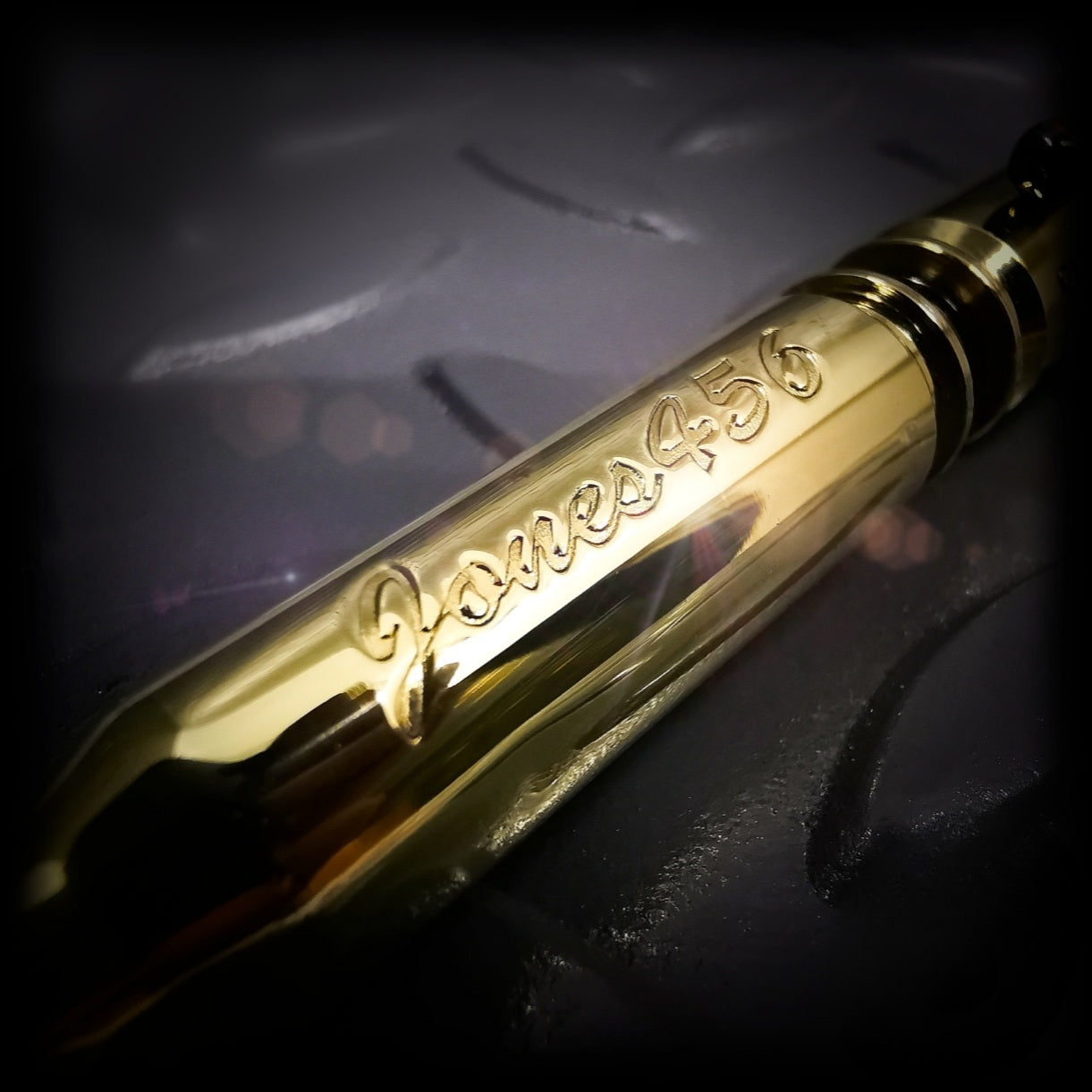 Polished Brass FMJ Bullet Pen