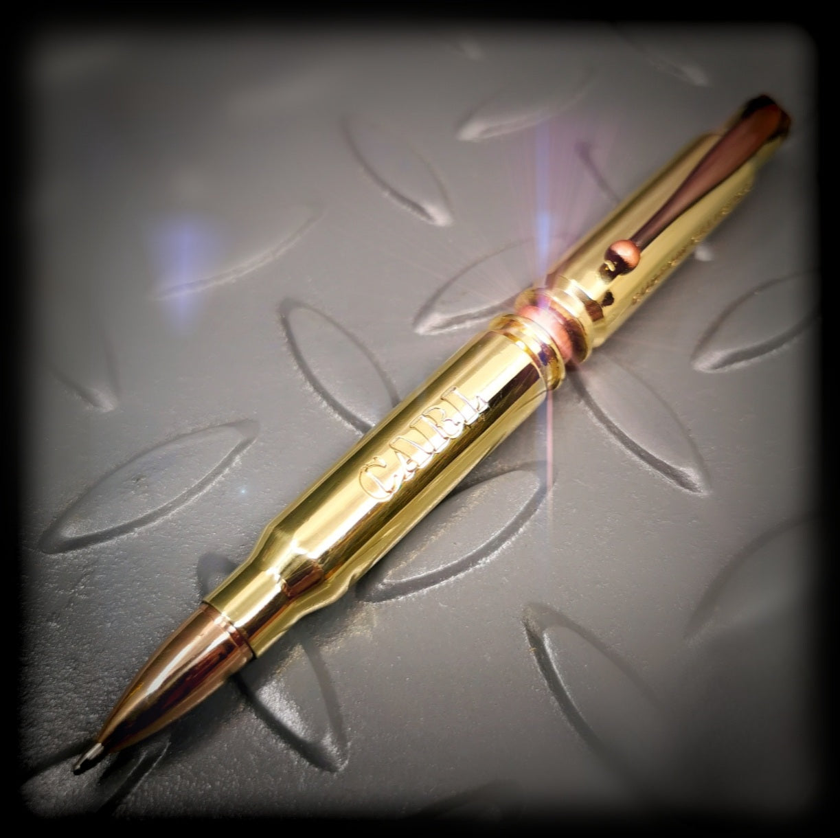 Polished Brass FMJ Bullet Pen