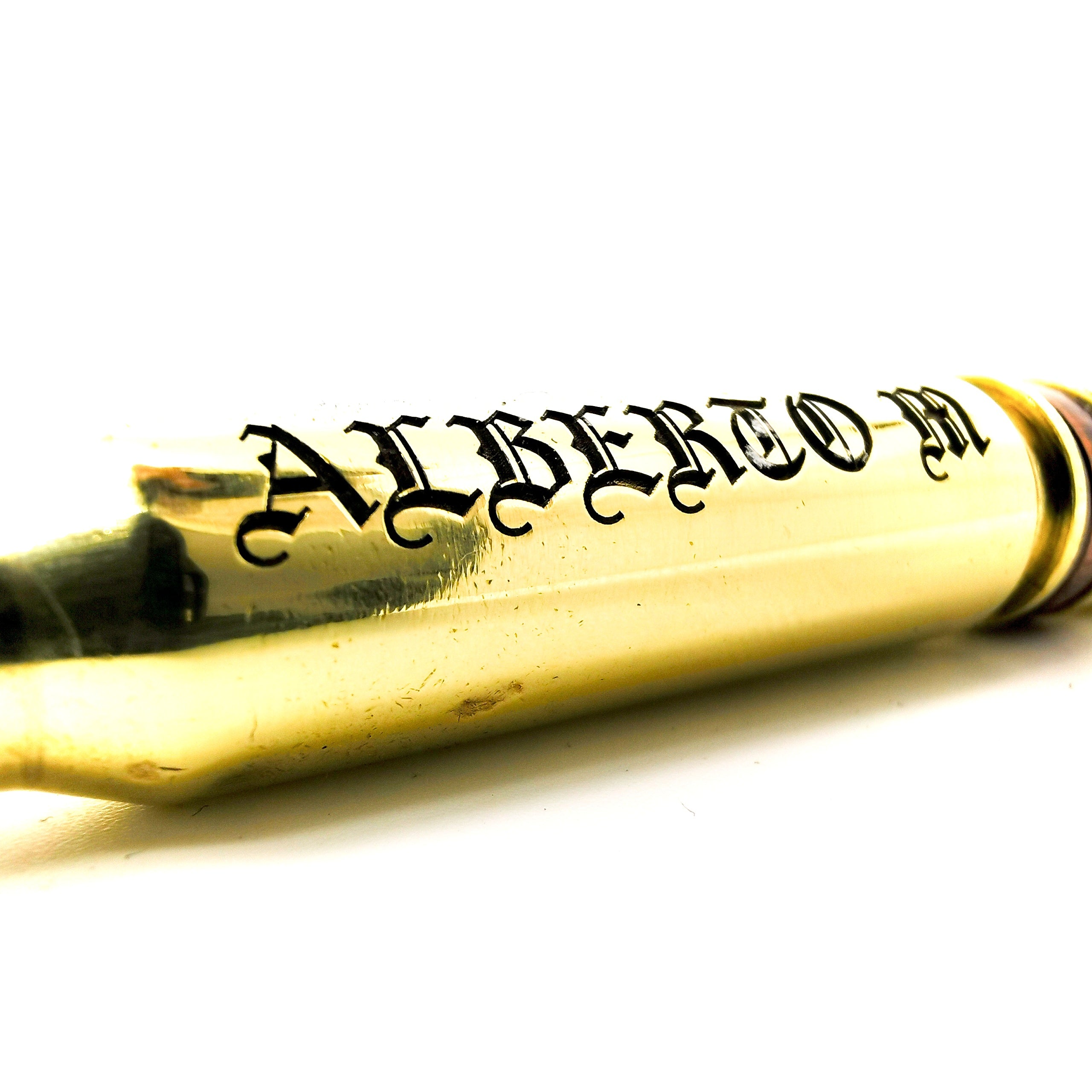 Polished Brass FMJ Bullet Pen
