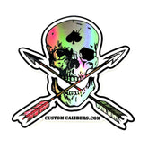 Custom Calibers Skull sticker